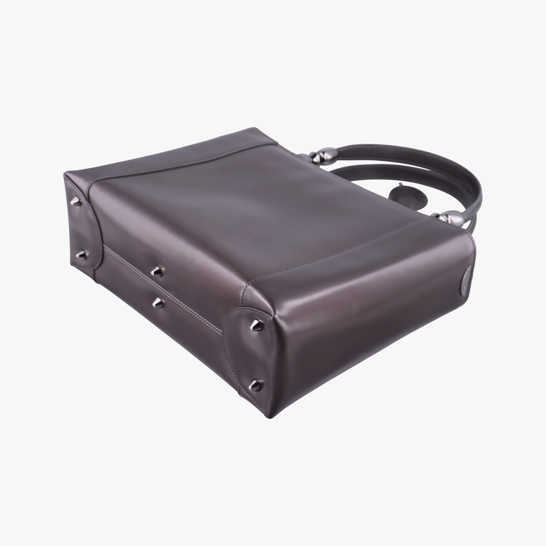Pre-owned Christian Dior Malice Grey Enamel  handbag | stylenewstar