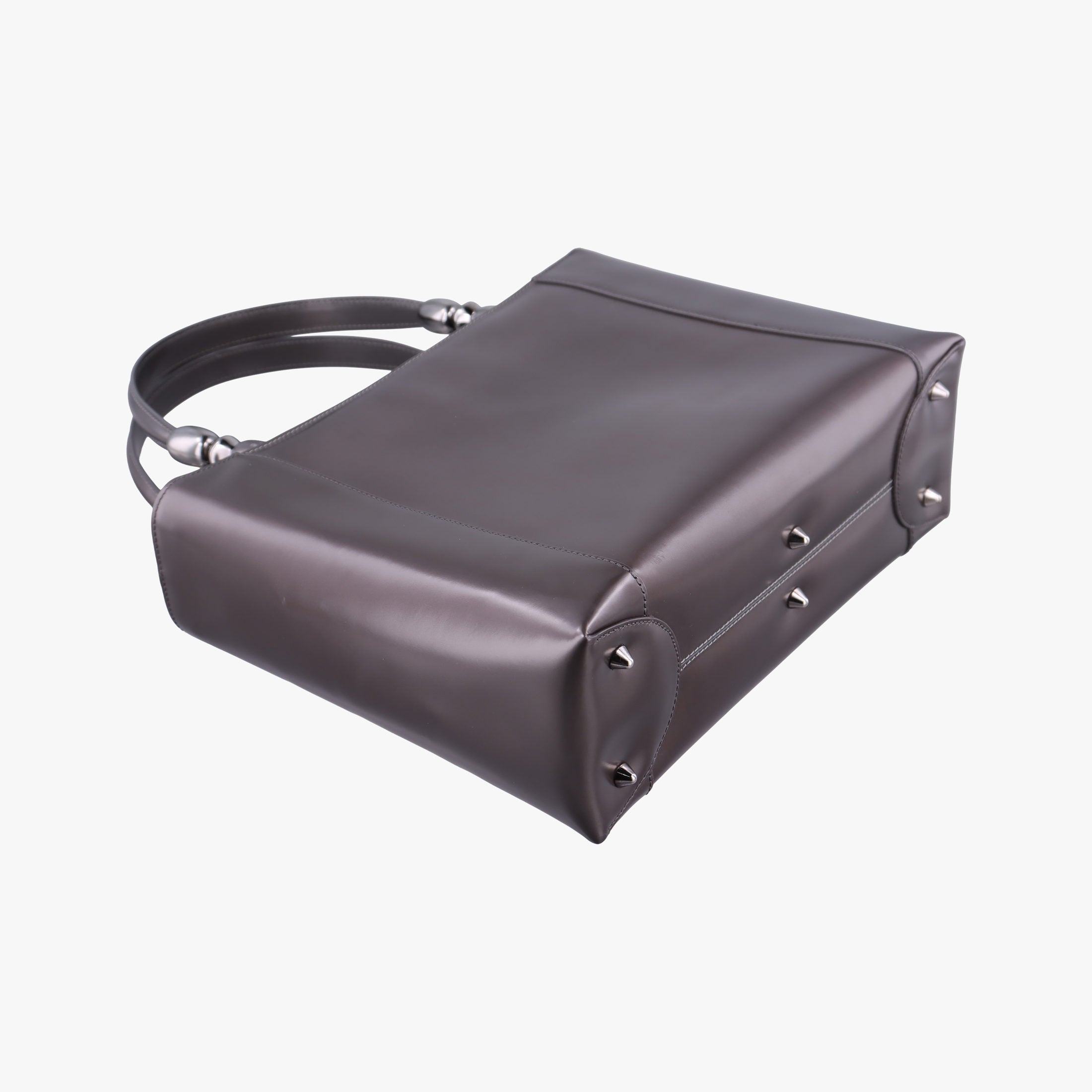 Pre-owned Christian Dior Malice Grey Enamel  handbag | stylenewstar