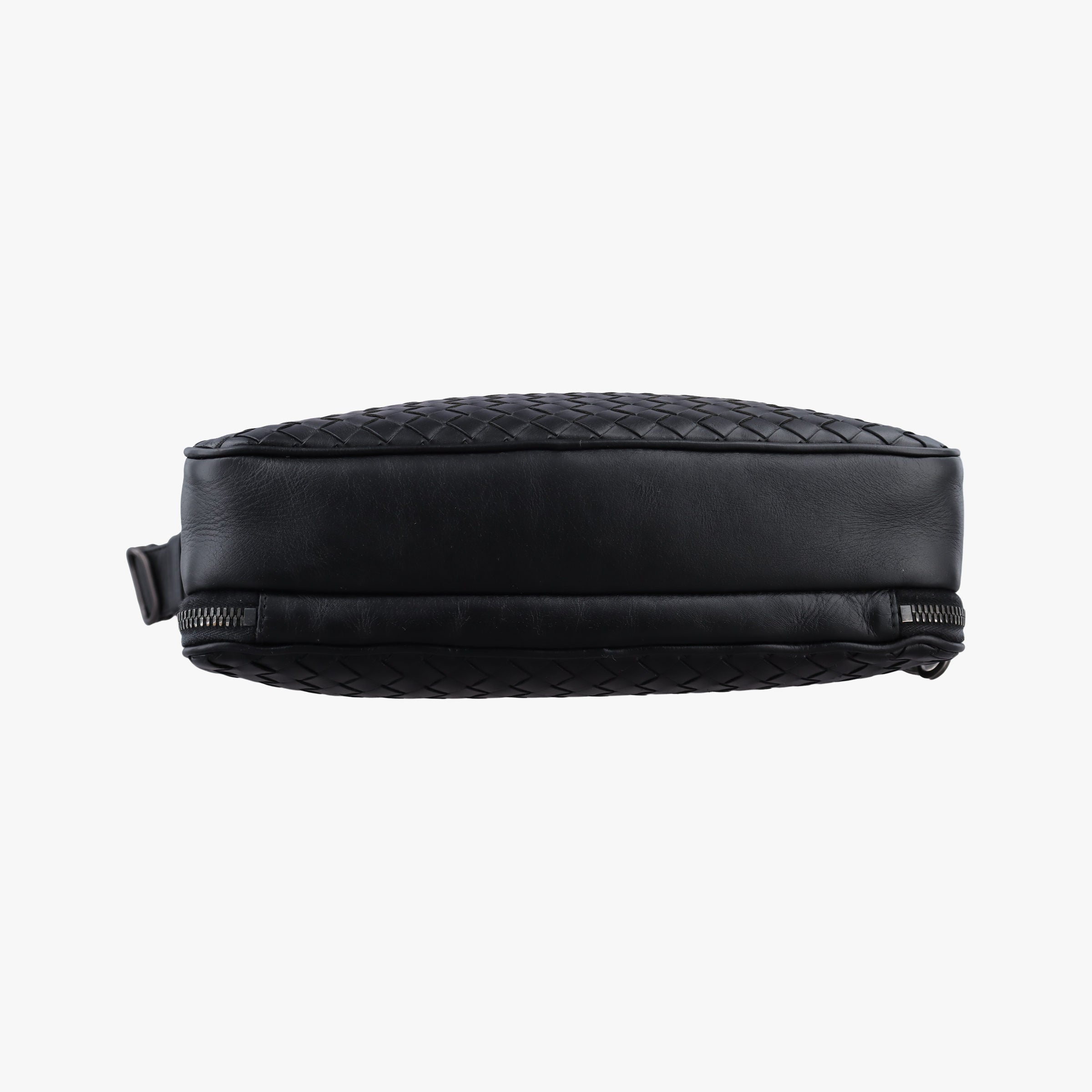 Pre-owned Bottega Veneta Intrecciato Black lambskin  shoulderbag | stylenewstar