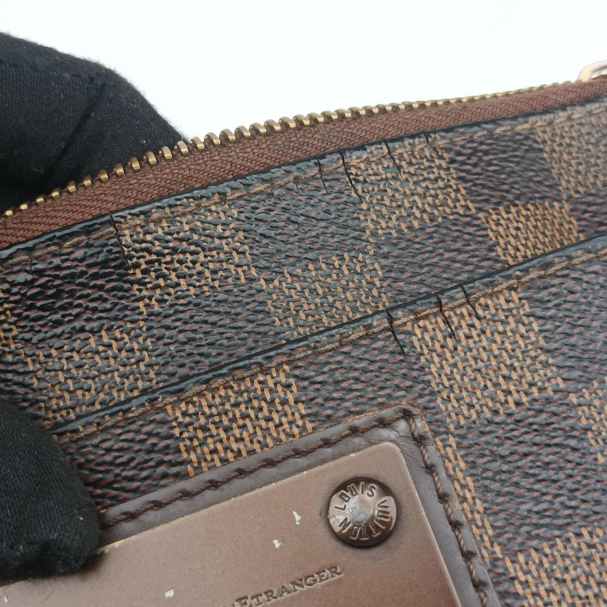 Pre-owned Louis Vuitton BROOKLYN MM EBENE Damier Canvas N51211 shoulderbag | stylenewstar