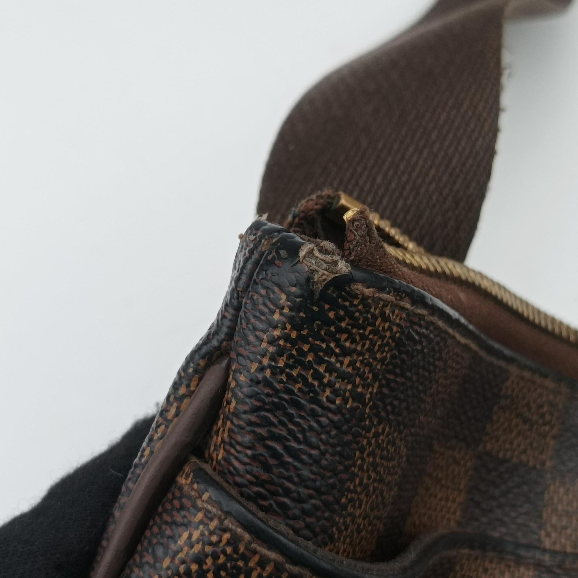 Pre-owned Louis Vuitton BROOKLYN MM EBENE Damier Canvas N51211 shoulderbag | stylenewstar