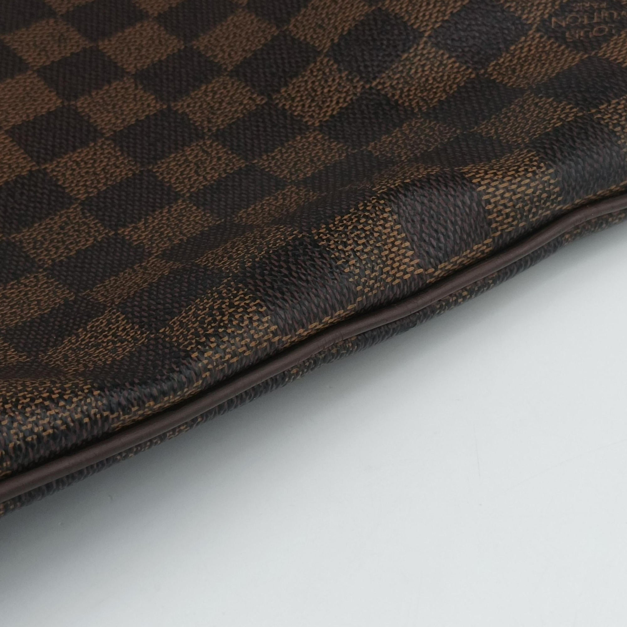 Pre-owned Louis Vuitton BROOKLYN MM EBENE Damier Canvas N51211 shoulderbag | stylenewstar