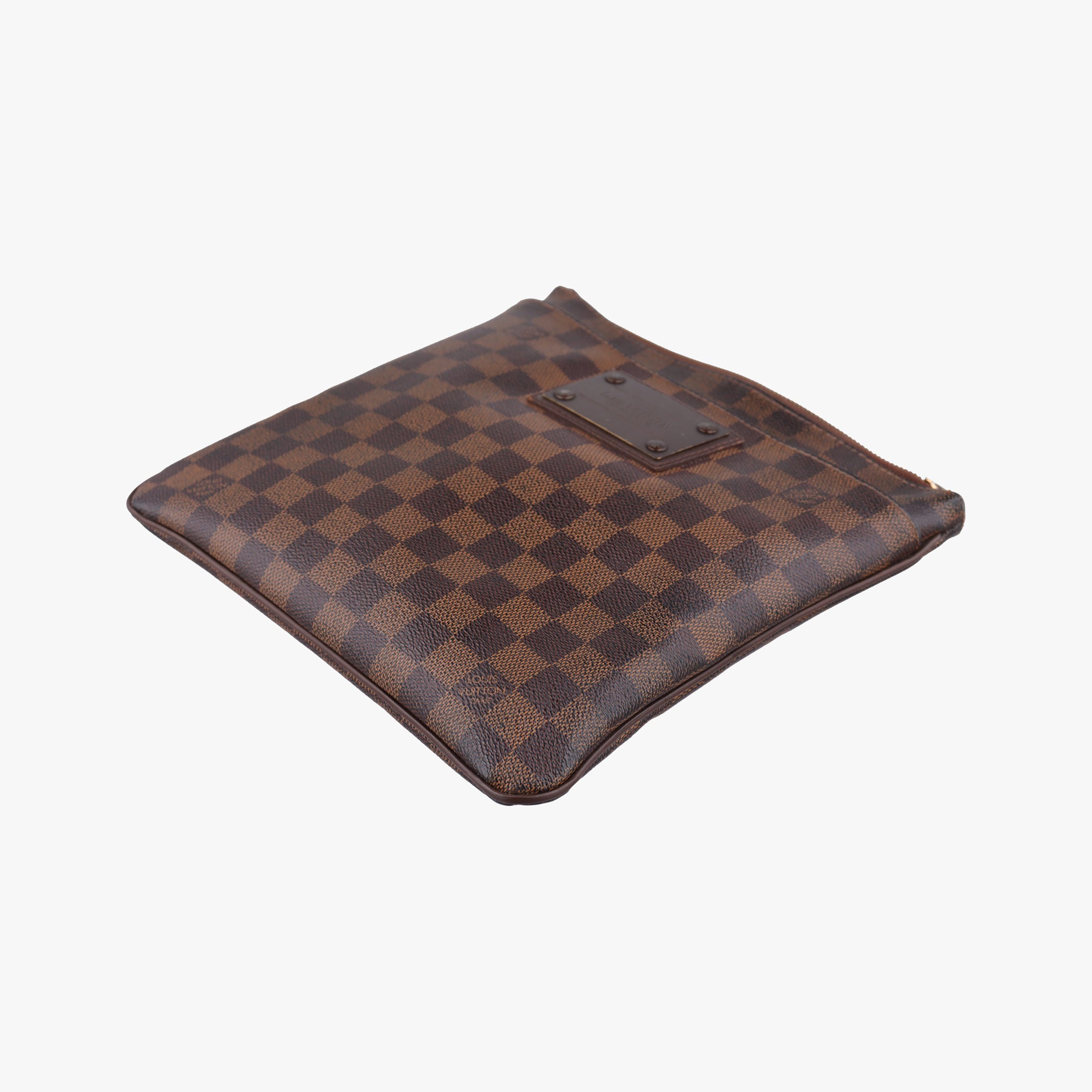 Pre-owned Louis Vuitton BROOKLYN MM EBENE Damier Canvas N51211 shoulderbag | stylenewstar