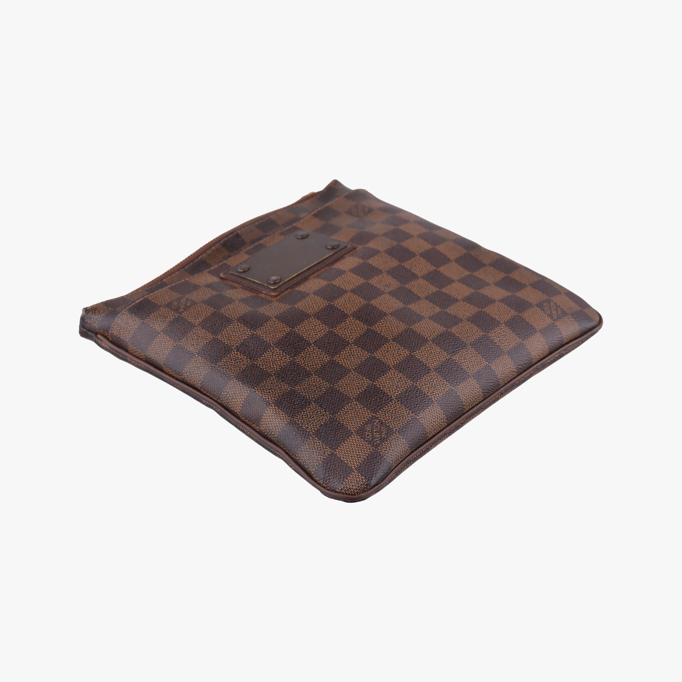 Pre-owned Louis Vuitton BROOKLYN MM EBENE Damier Canvas N51211 shoulderbag | stylenewstar