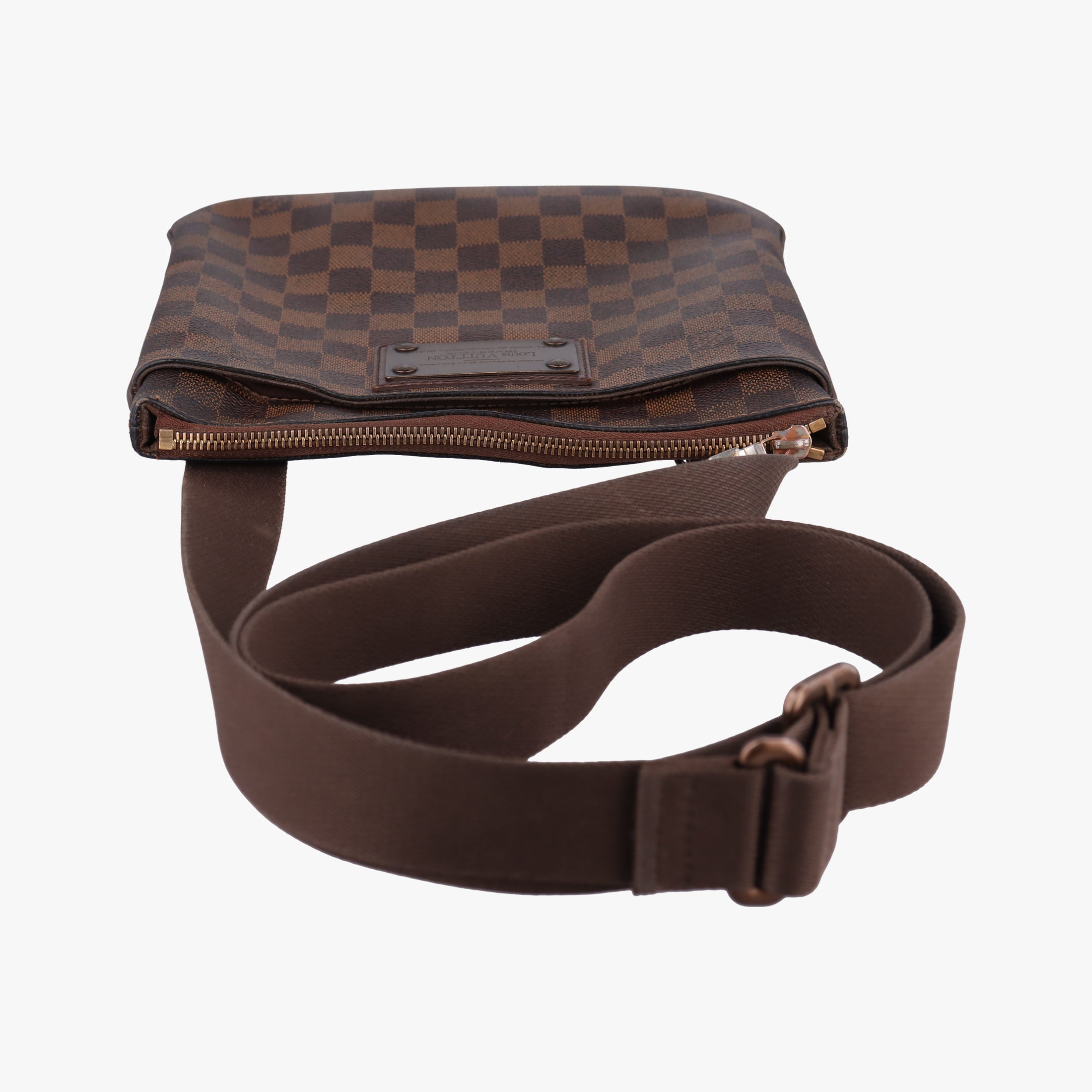 Pre-owned Louis Vuitton BROOKLYN MM EBENE Damier Canvas N51211 shoulderbag | stylenewstar