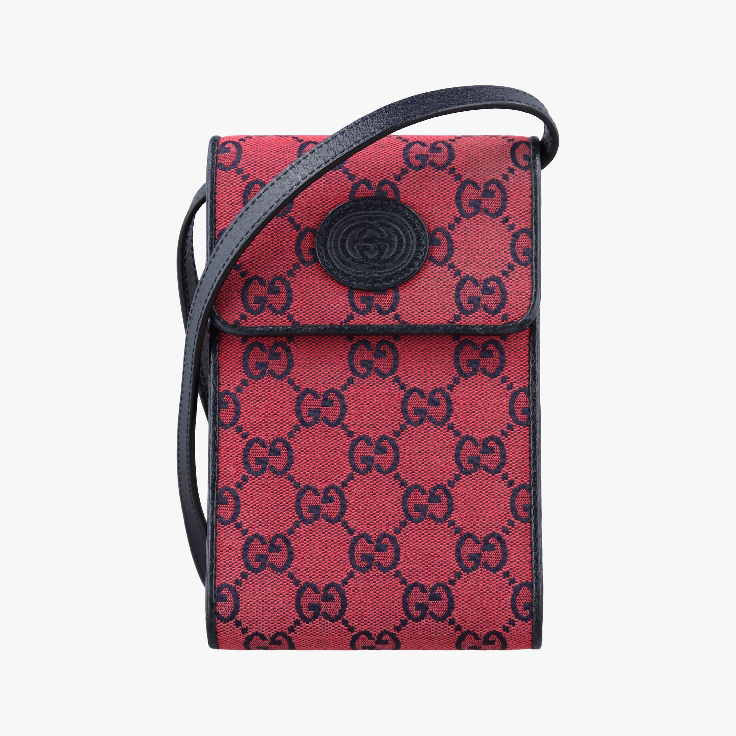 Vintage Gucci Interlocking G Red canvas 661109 shoulderbag | stylenewstar