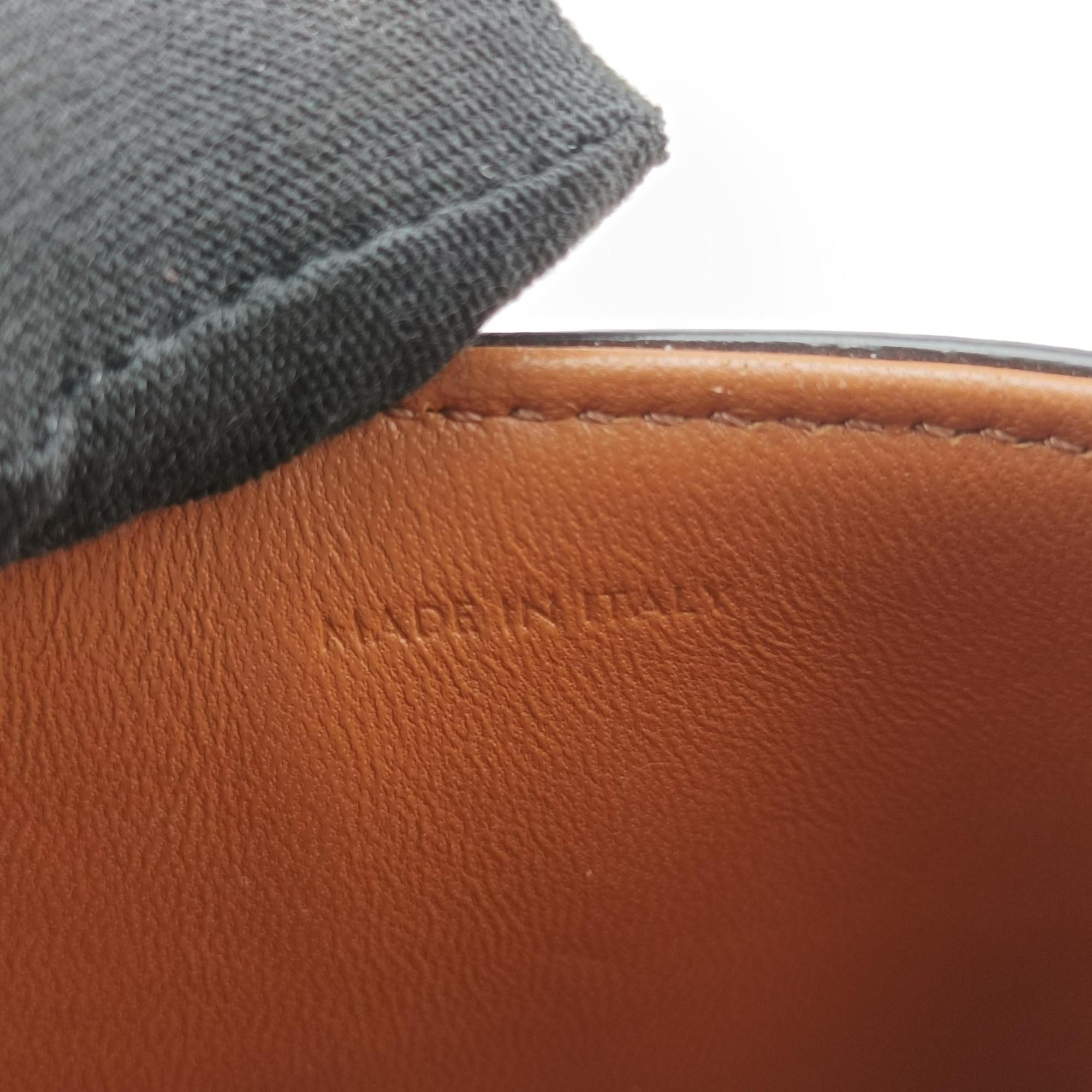 Pre-owned Celine Claude Triomphe Brown PVC coated canvas  shoulderbag | stylenewstar