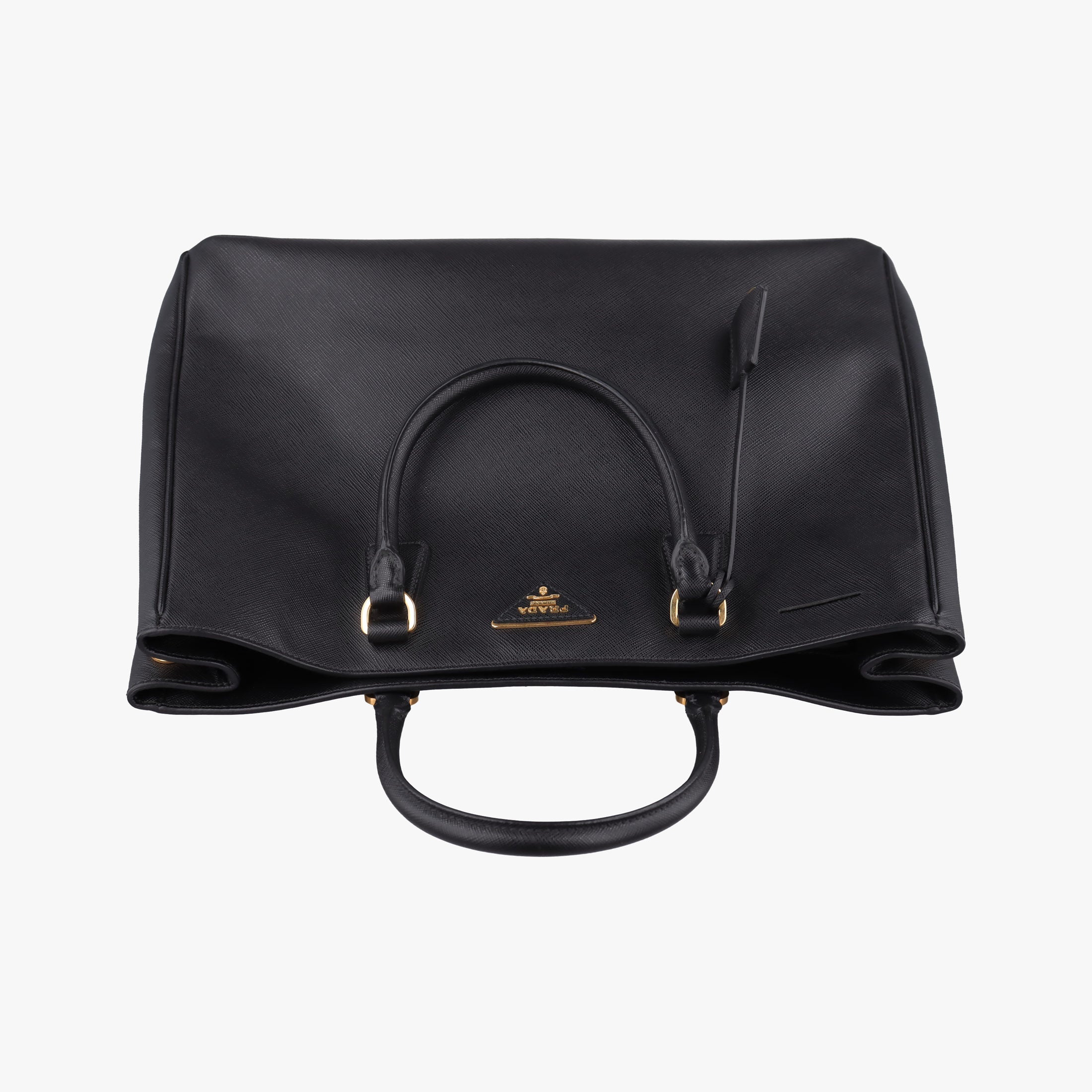 Pre-owned Prada Galleria Black SAFFIANO Leather 1BA274 handbag | stylenewstar