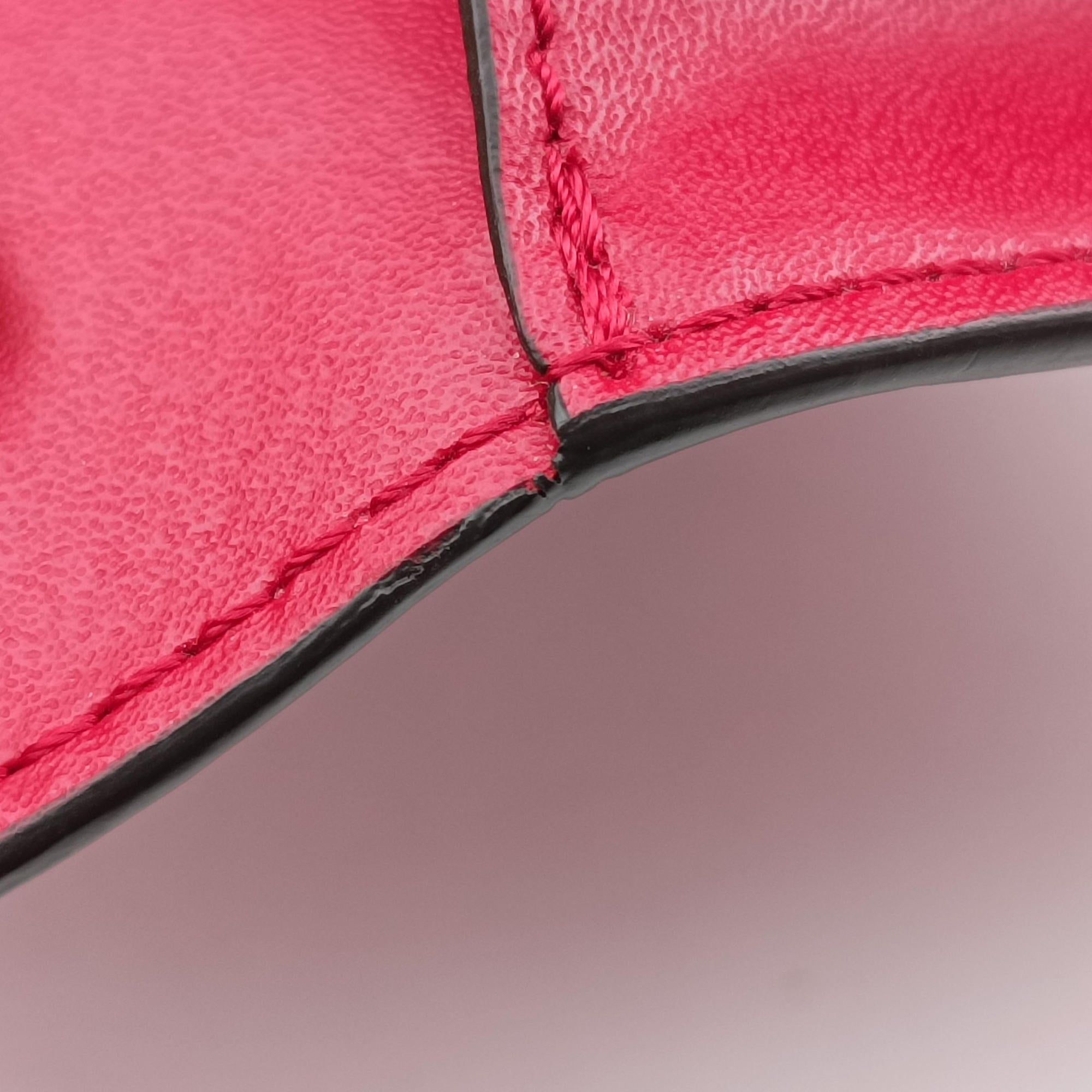 Pre-owned Fendi F is Red Leather 8BM005 shoulderbag | stylenewstar