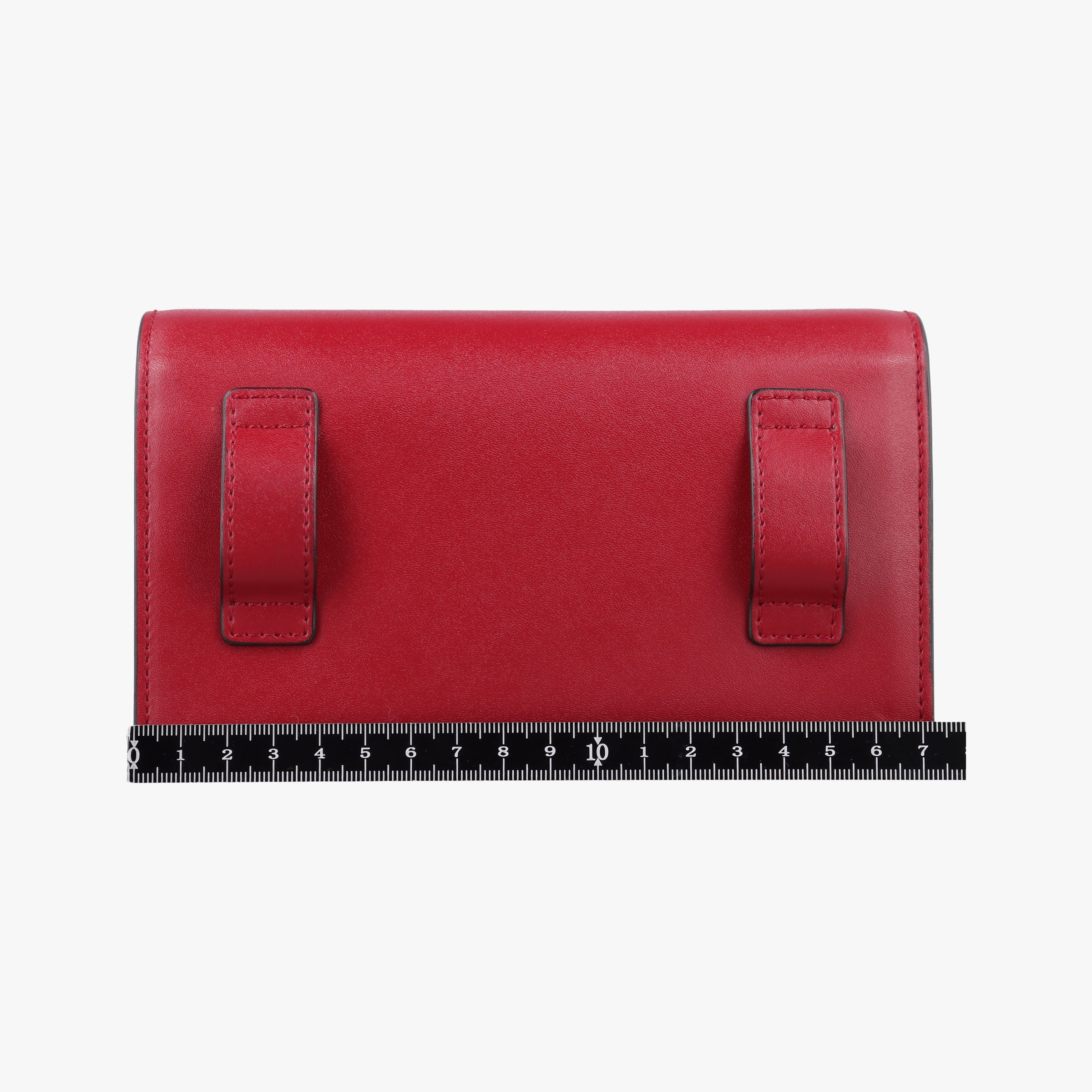 Pre-owned Fendi F is Red Leather 8BM005 shoulderbag | stylenewstar