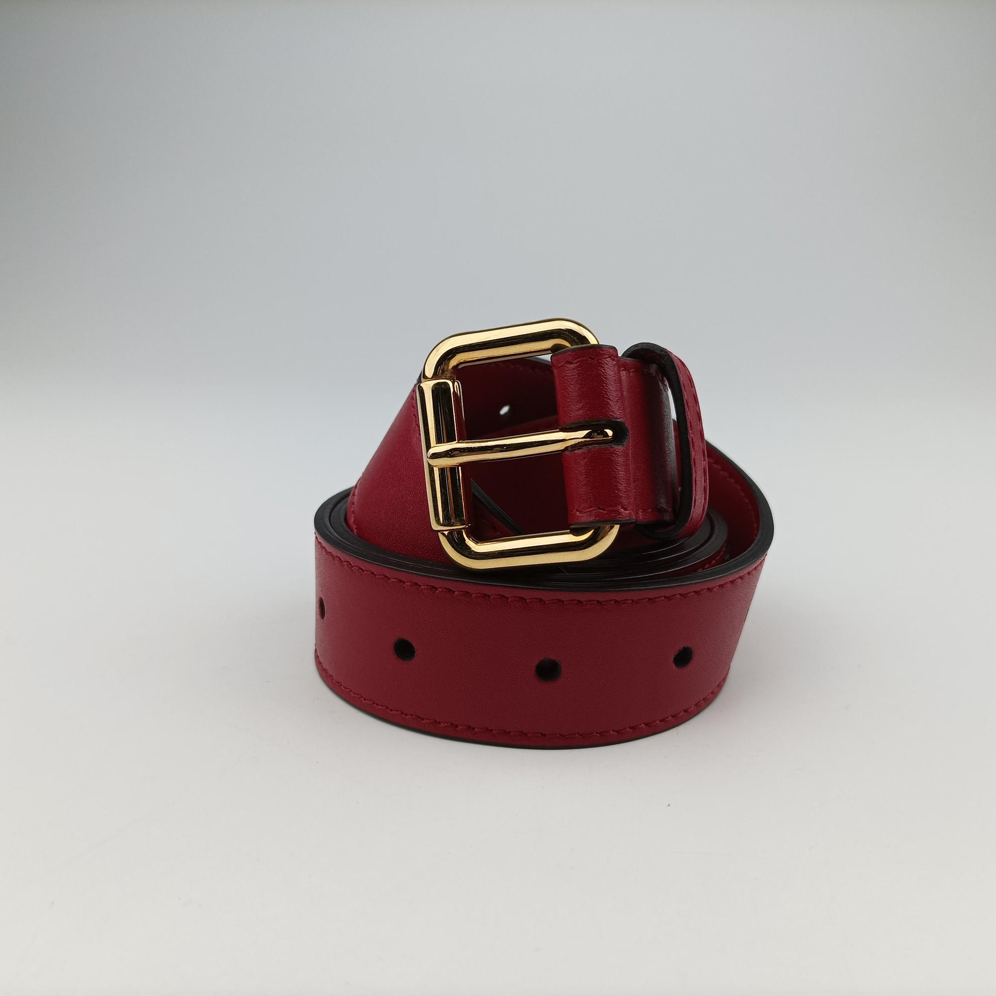 Pre-owned Fendi F is Red Leather 8BM005 shoulderbag | stylenewstar