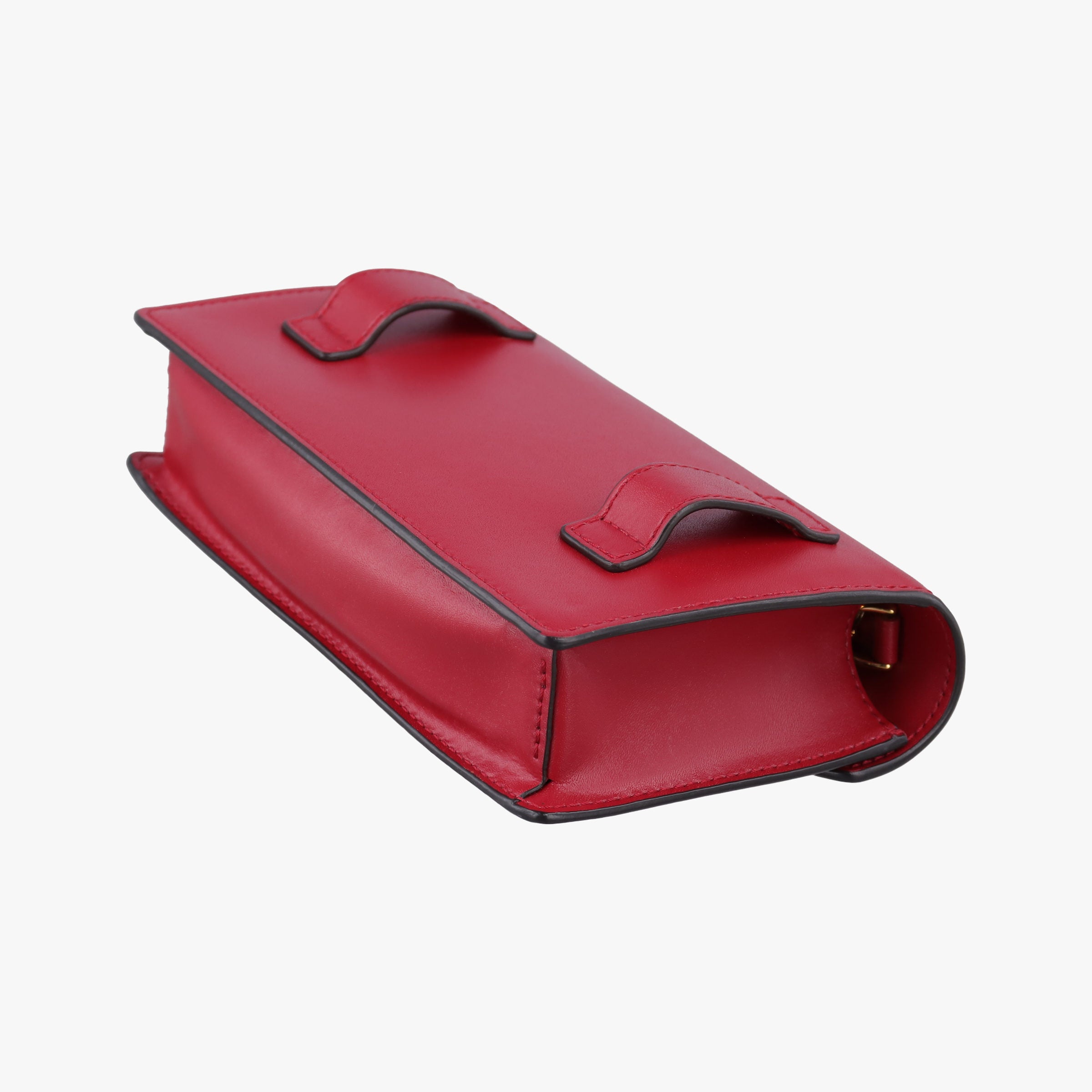 Pre-owned Fendi F is Red Leather 8BM005 shoulderbag | stylenewstar