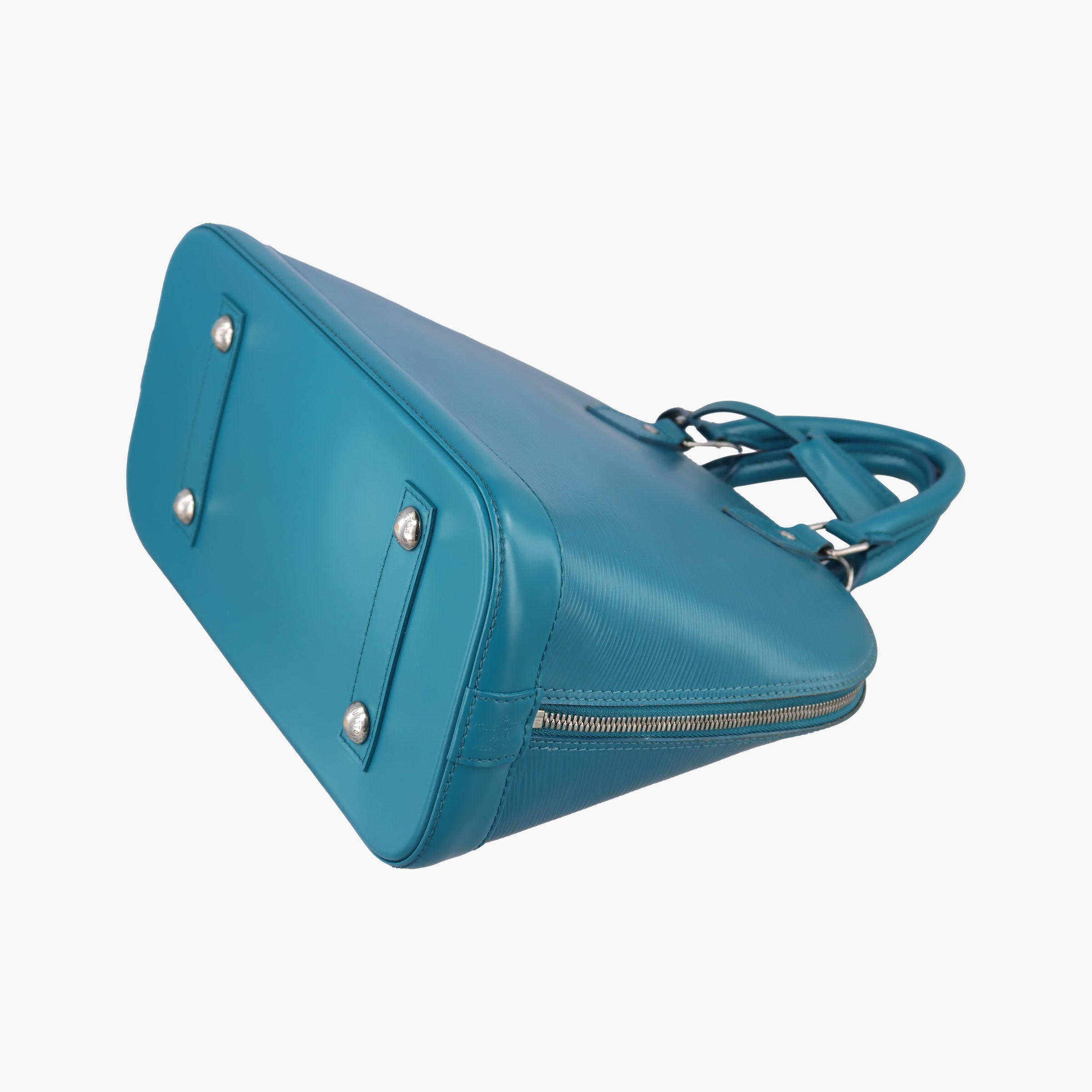 Pre-owned Louis Vuitton Alma PM CYAN Epi M40624 handbag | stylenewstar