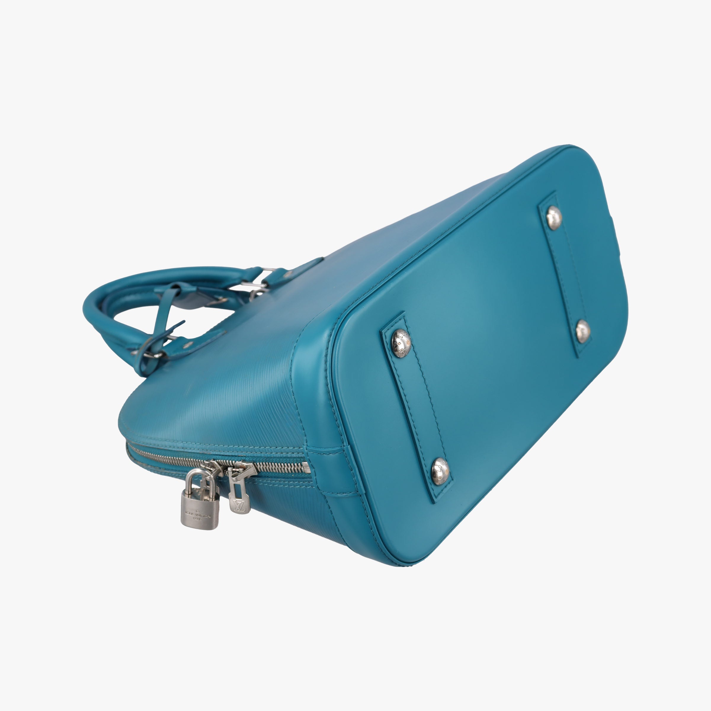 Pre-owned Louis Vuitton Alma PM CYAN Epi M40624 handbag | stylenewstar