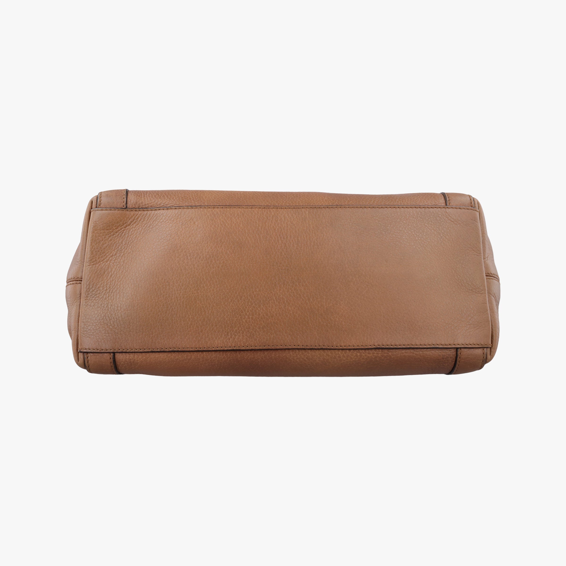 Pre-owned Gucci Miss GG Top Handle Camel Leather 323675 shoulderbag | stylenewstar
