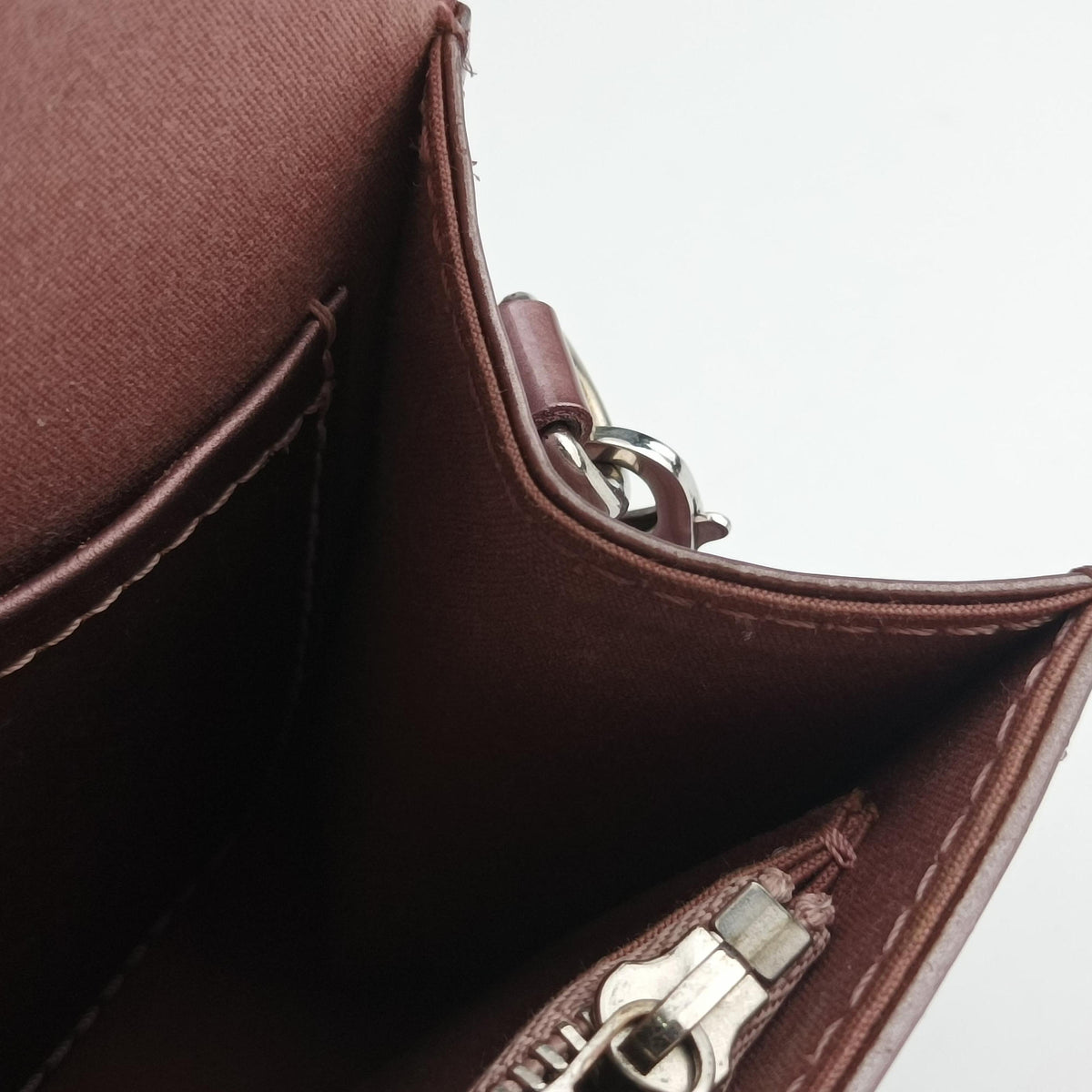 Pre-owned Louis Vuitton Pochette Louise PM Rose Indien Vernis M64550 shoulderbag | stylenewstar