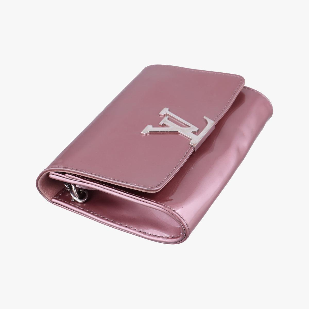 Pre-owned Louis Vuitton Pochette Louise PM Rose Indien Vernis M64550 shoulderbag | stylenewstar