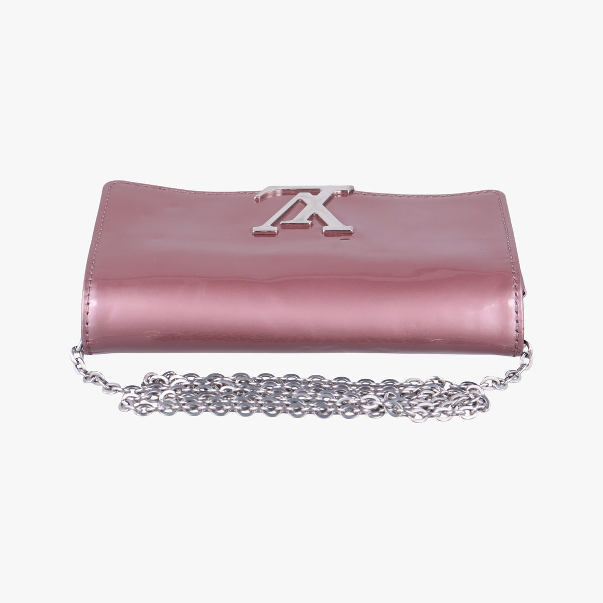 Pre-owned Louis Vuitton Pochette Louise PM Rose Indien Vernis M64550 shoulderbag | stylenewstar