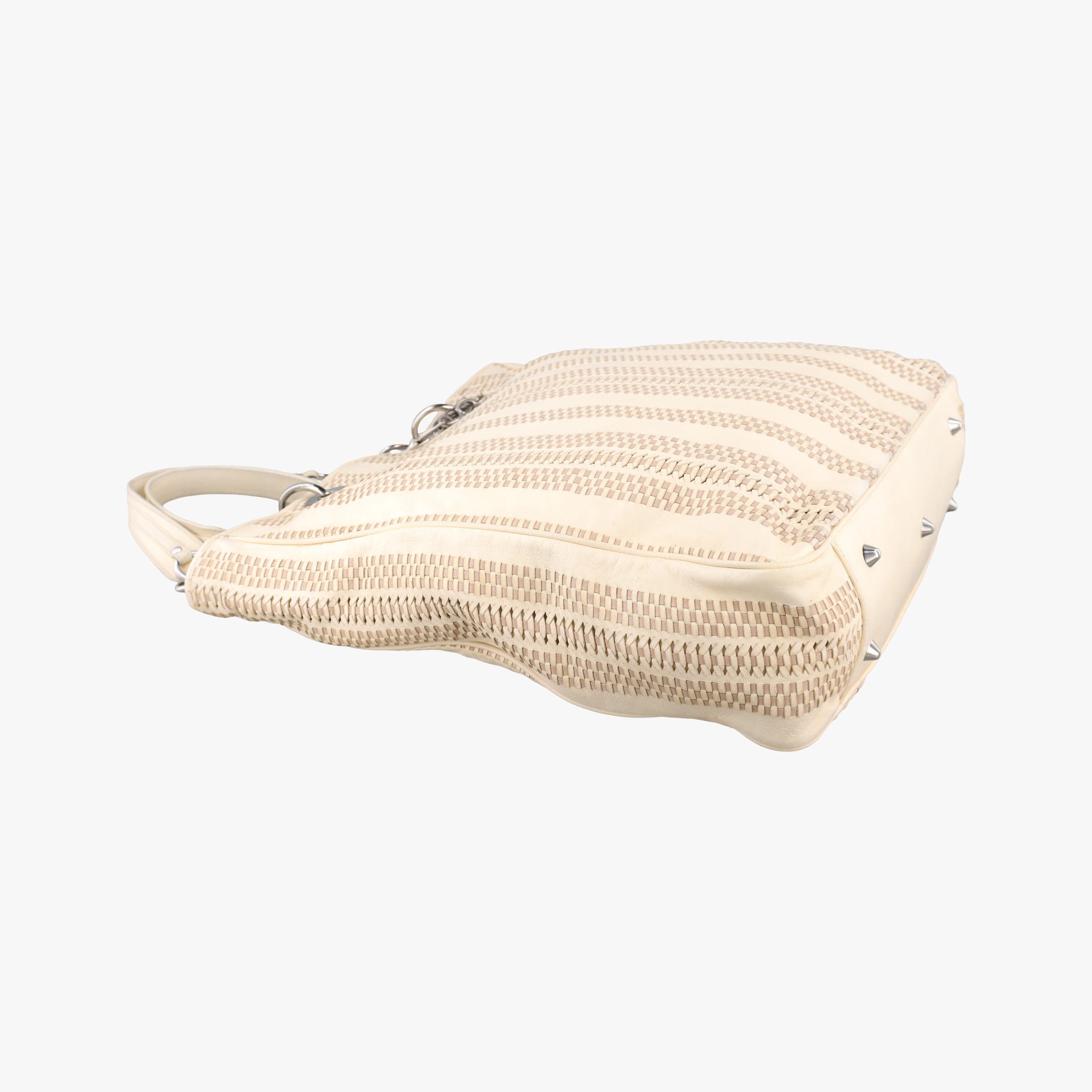 Pre-owned Christian Dior Soft Lady Dior Beige Leather  handbag | stylenewstar