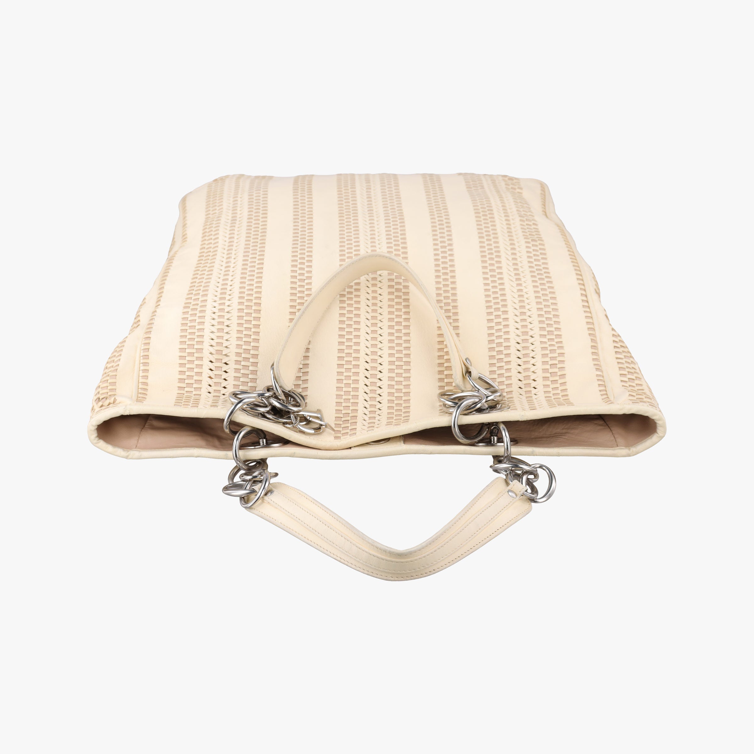 Pre-owned Christian Dior Soft Lady Dior Beige Leather  handbag | stylenewstar