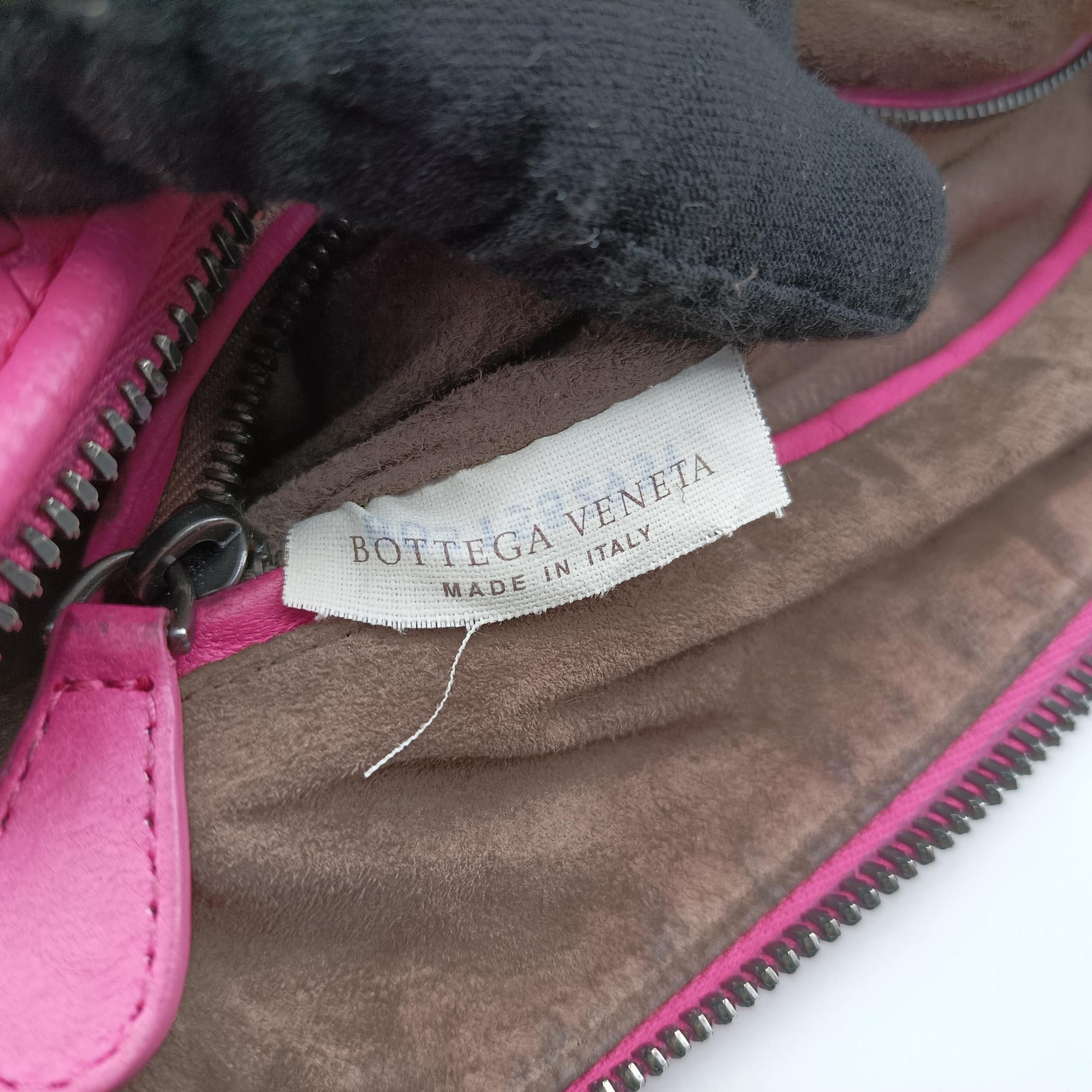 Pre-owned Bottega Veneta NODINI Intrecciato Rose lambskin  shoulderbag | stylenewstar