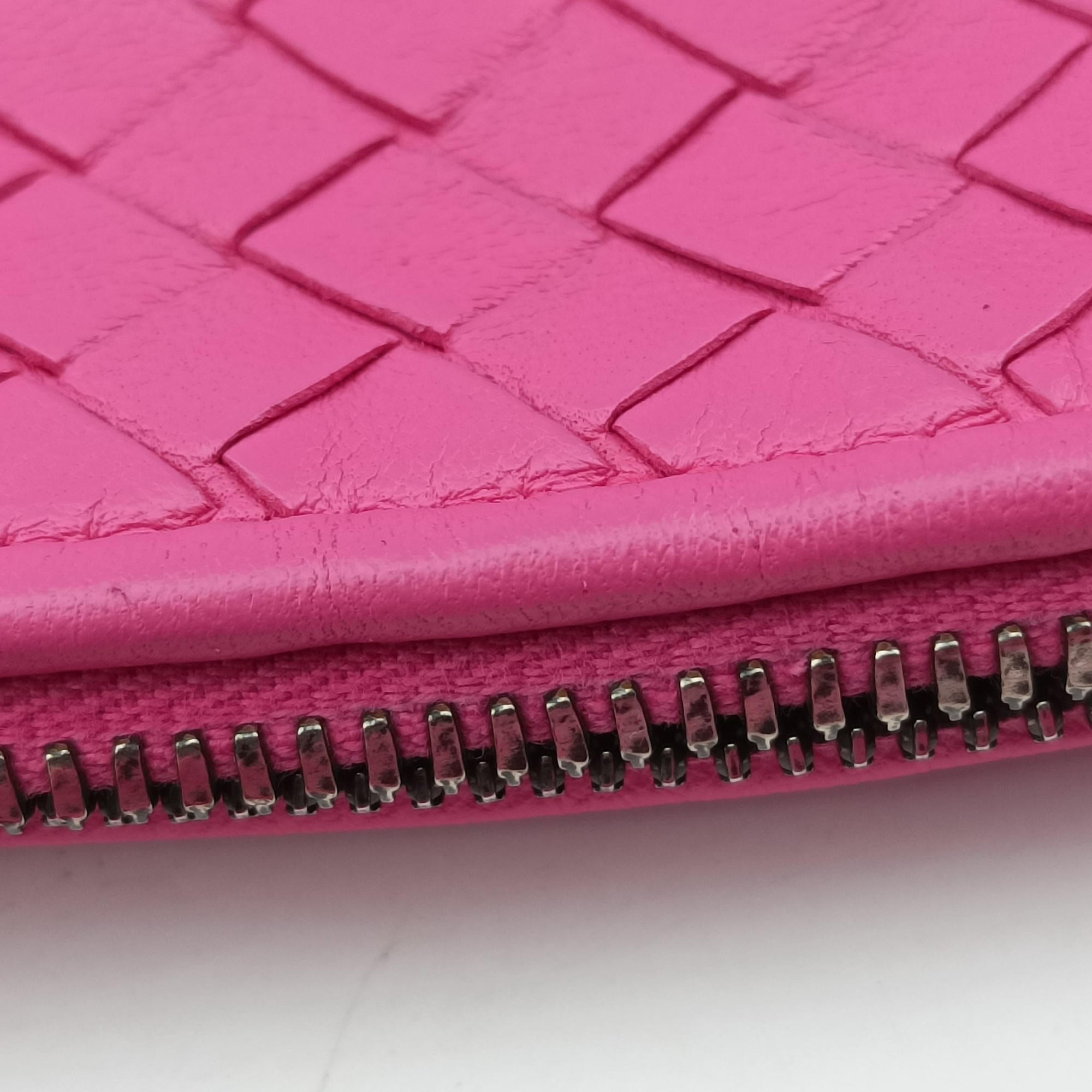 Pre-owned Bottega Veneta NODINI Intrecciato Rose lambskin  shoulderbag | stylenewstar