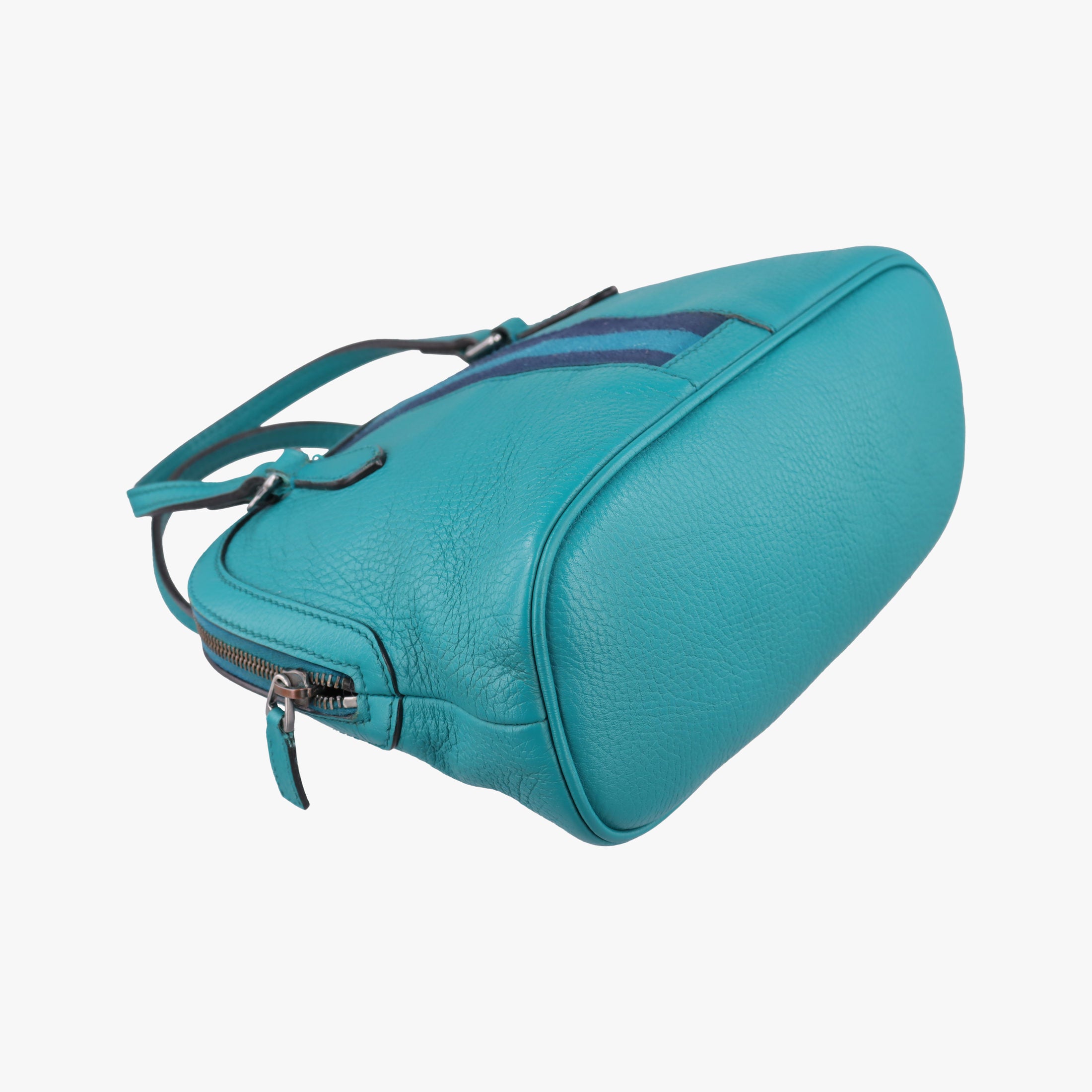 Vintage Gucci Web Dome Blue Leather 341504 shoulderbag | stylenewstar