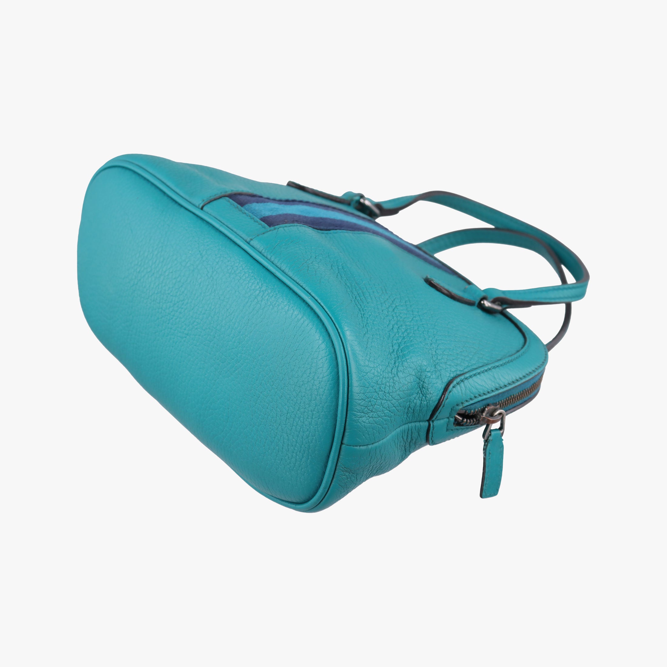 Vintage Gucci Web Dome Blue Leather 341504 shoulderbag | stylenewstar