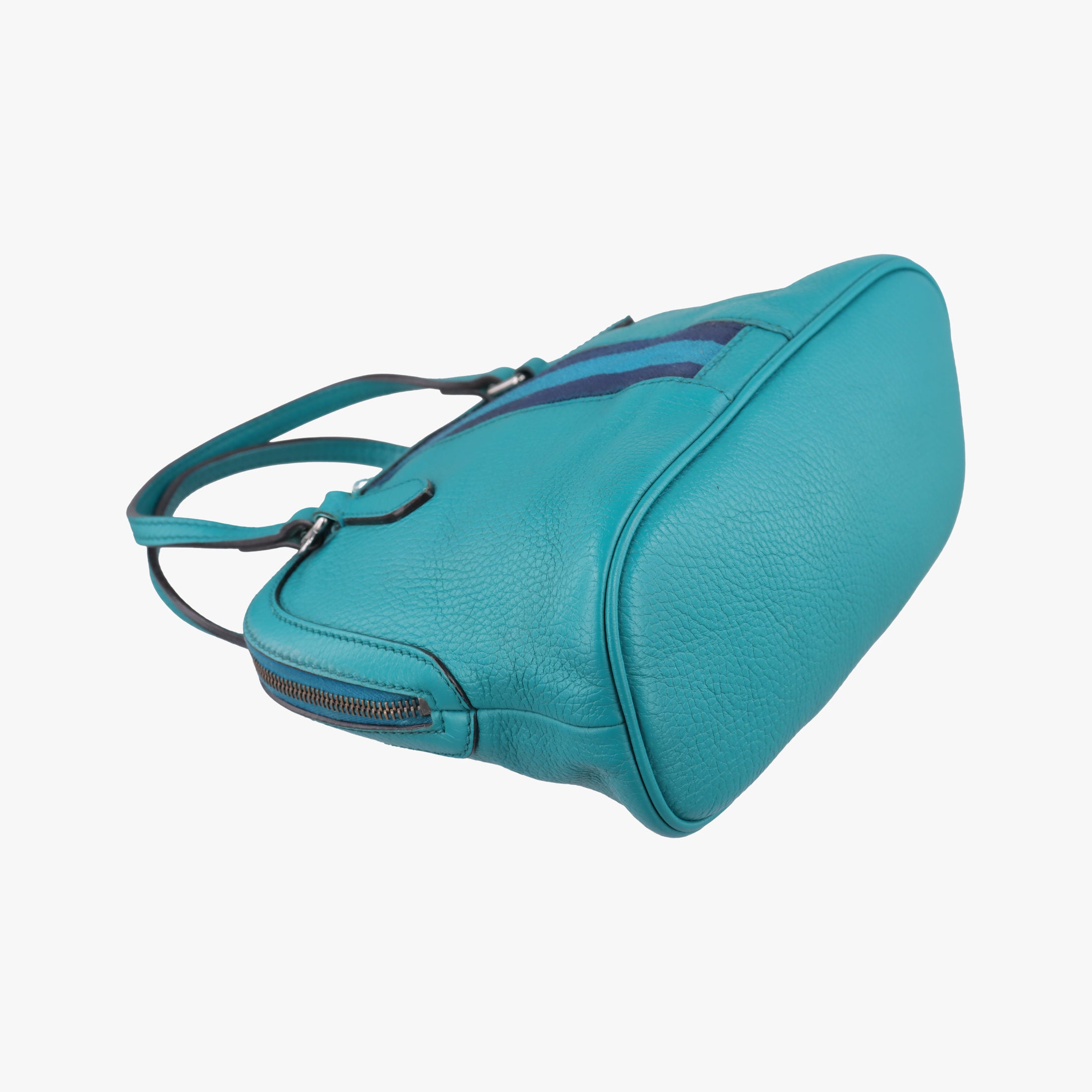 Vintage Gucci Web Dome Blue Leather 341504 shoulderbag | stylenewstar