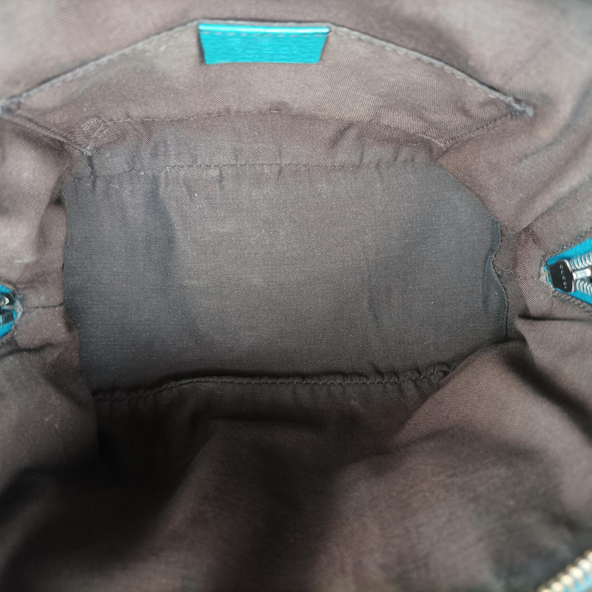 Vintage Gucci Web Dome Blue Leather 341504 shoulderbag | stylenewstar