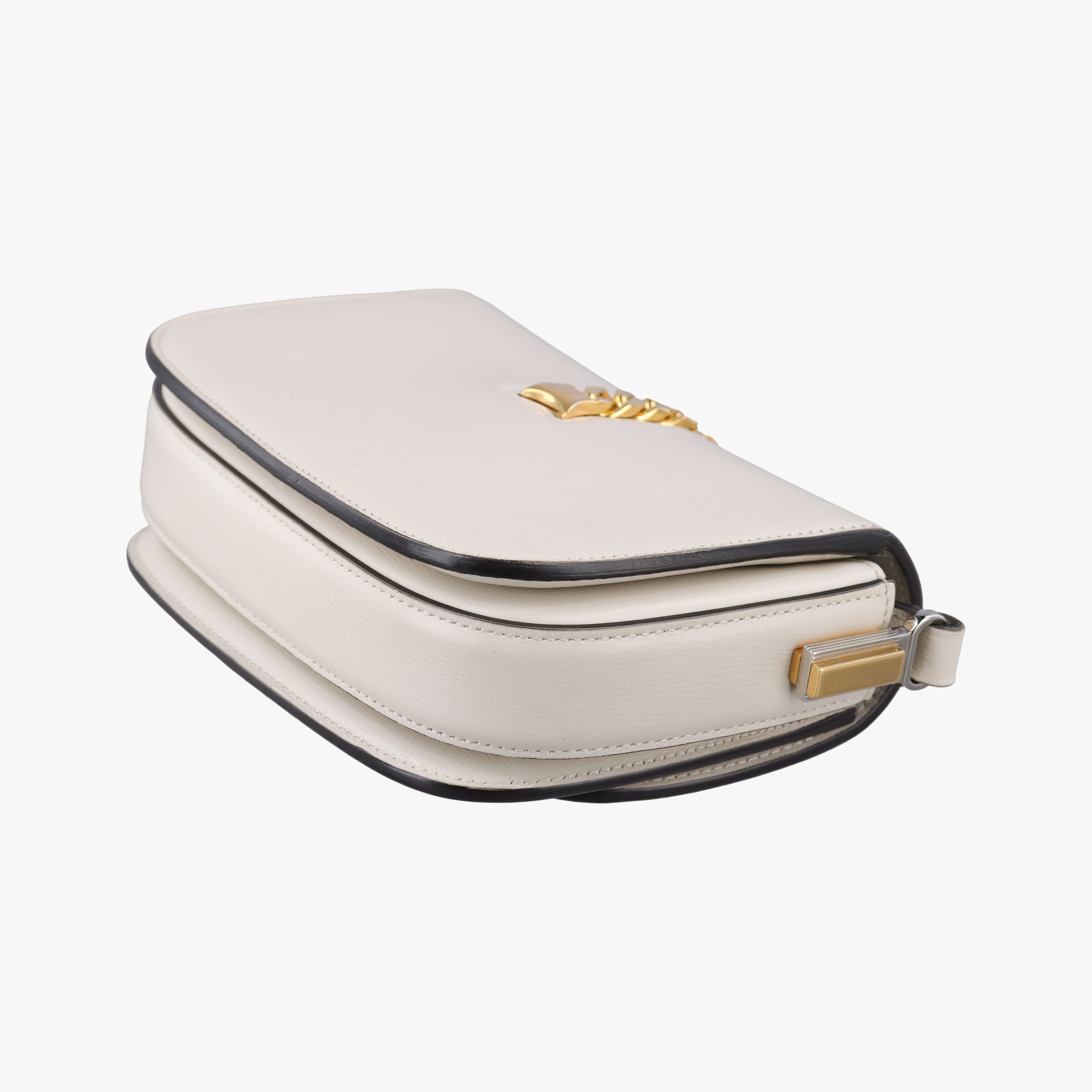Pre-owned Gucci Sylvie 1969 Mini White Leather 615965 shoulderbag | stylenewstar
