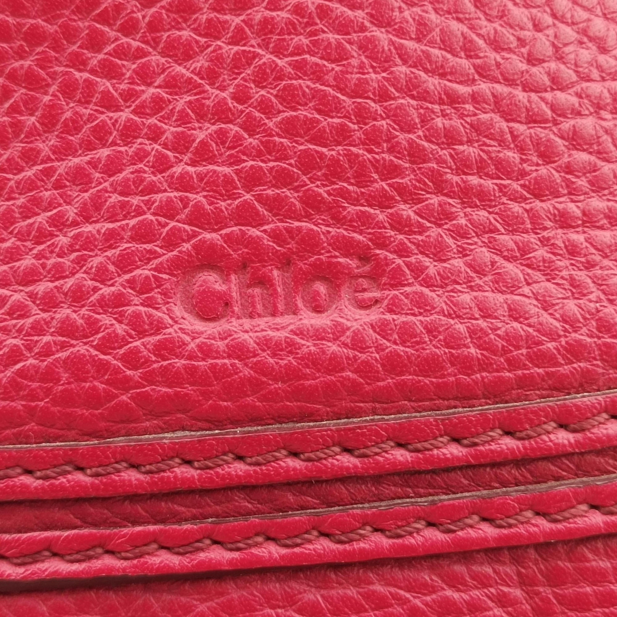Pre-owned Chloe Mercy Red Leather  shoulderbag | stylenewstar
