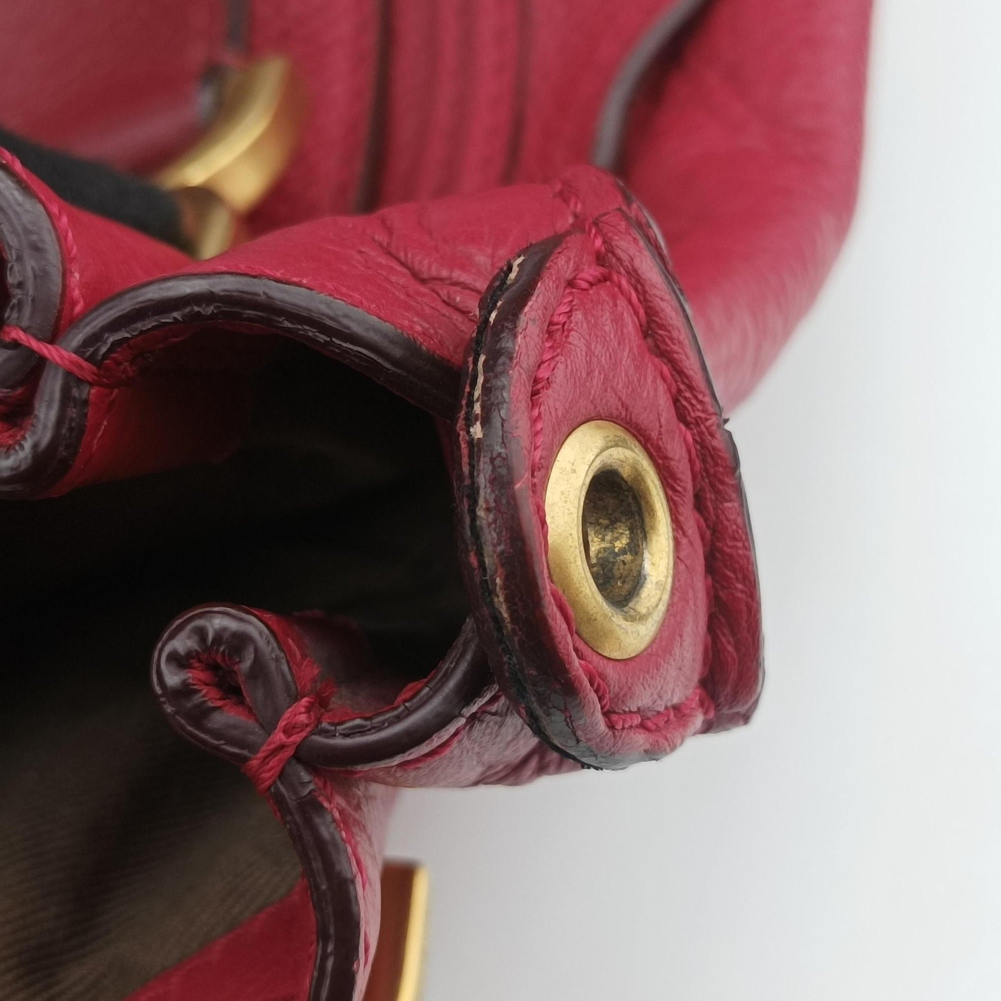 Pre-owned Chloe Mercy Red Leather  shoulderbag | stylenewstar