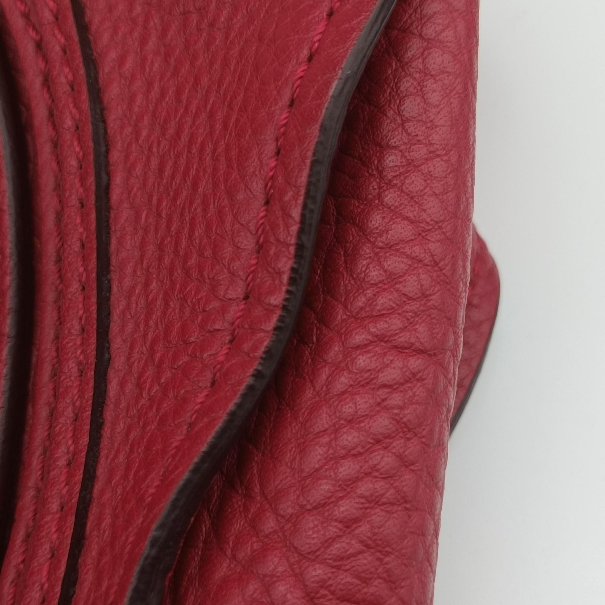 Pre-owned Chloe Mercy Red Leather  shoulderbag | stylenewstar