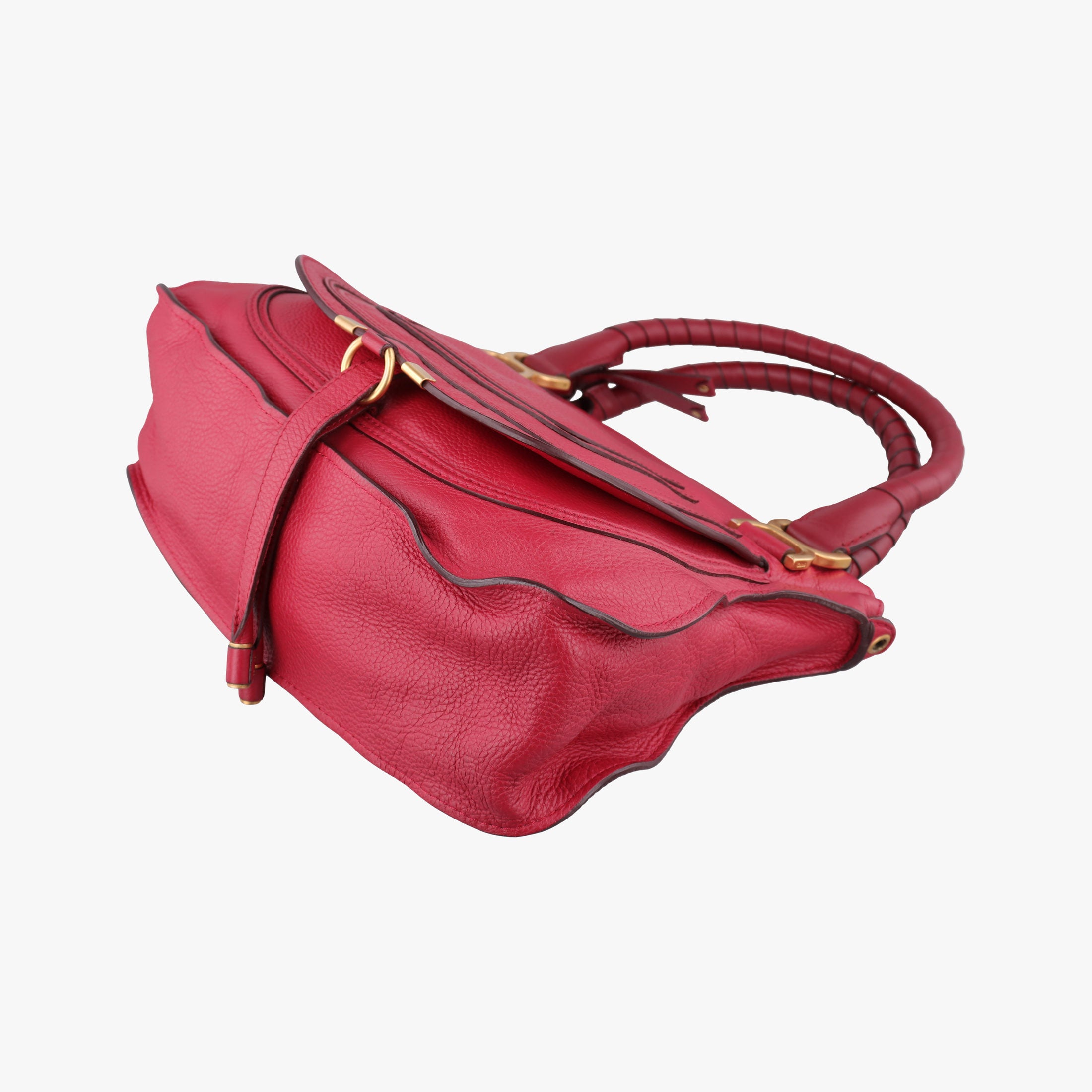 Pre-owned Chloe Mercy Red Leather  shoulderbag | stylenewstar
