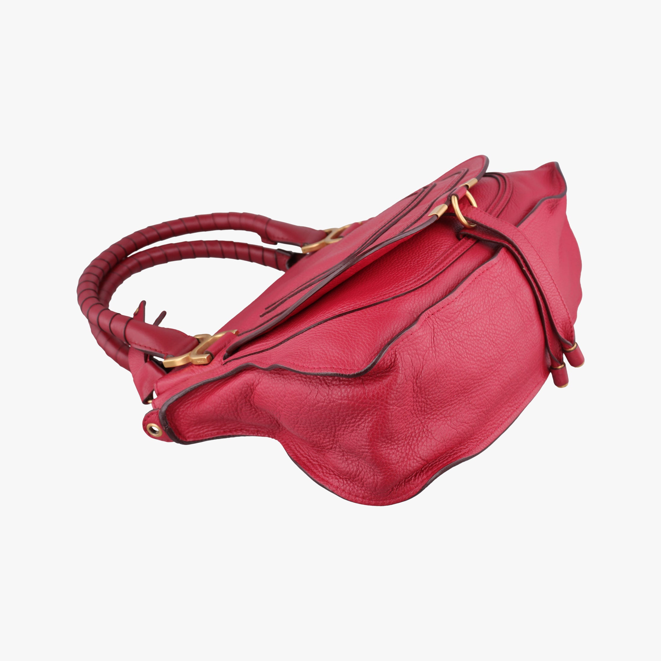 Pre-owned Chloe Mercy Red Leather  shoulderbag | stylenewstar
