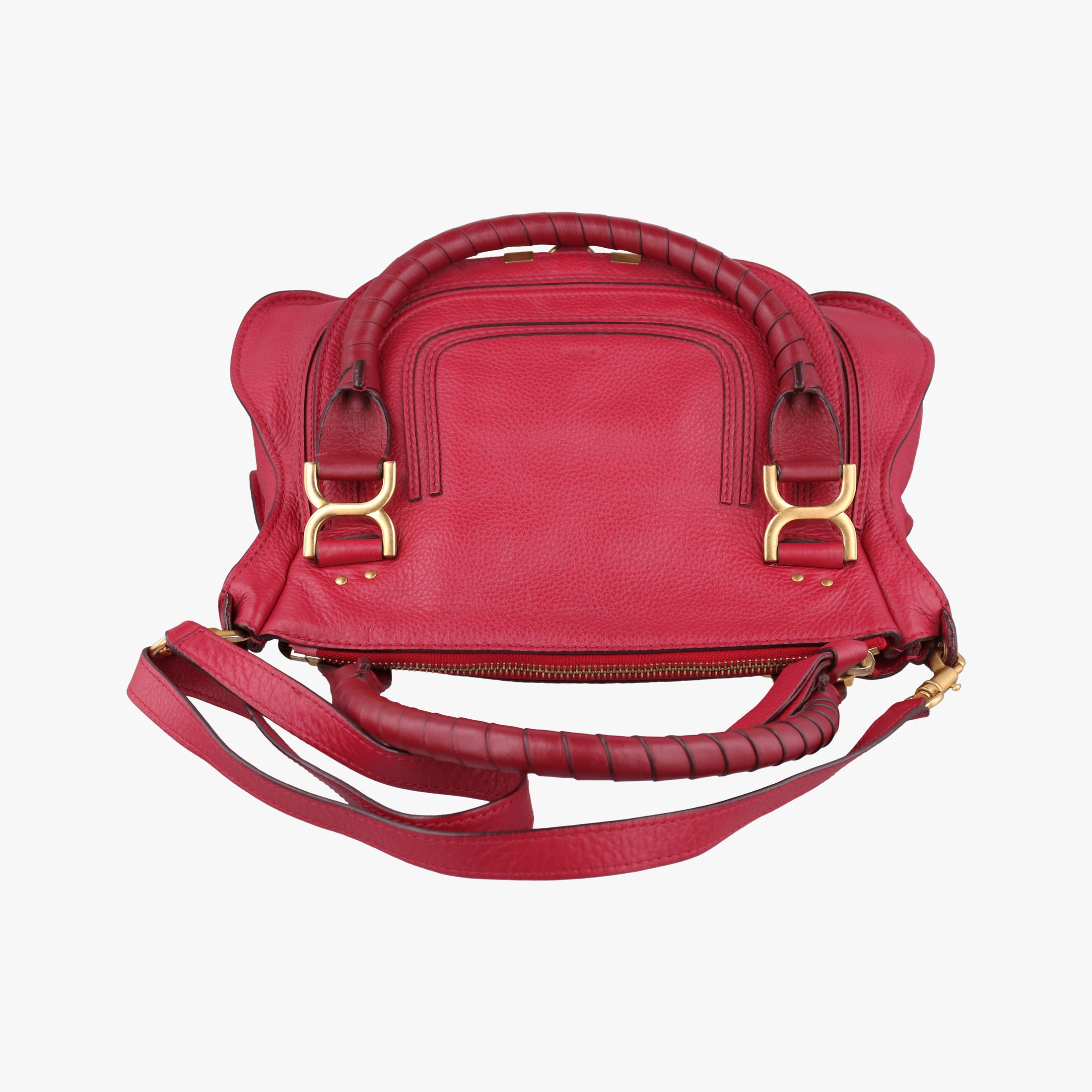 Pre-owned Chloe Mercy Red Leather  shoulderbag | stylenewstar
