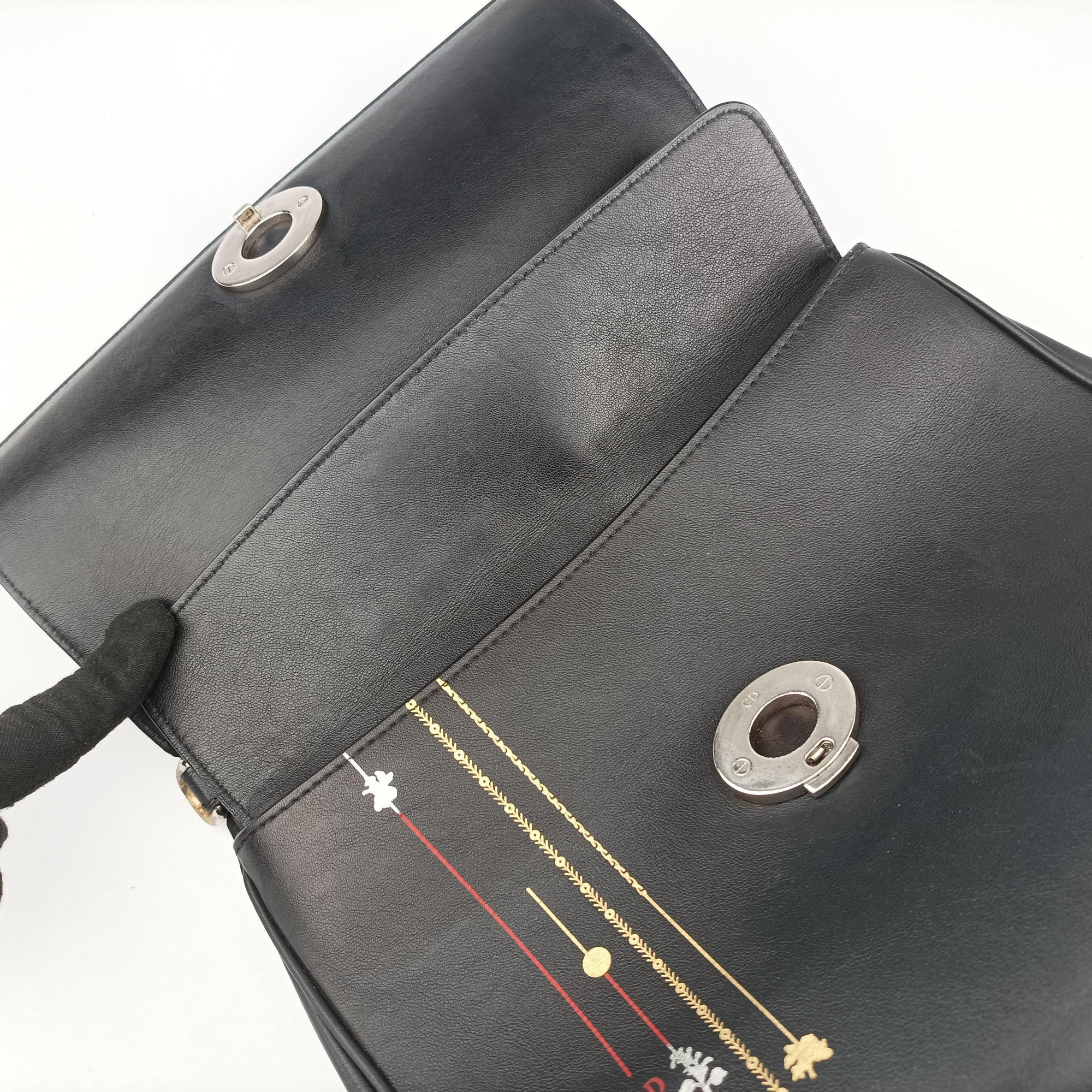 Pre-owned Christian Dior Be Dior Black Leather  shoulderbag | stylenewstar