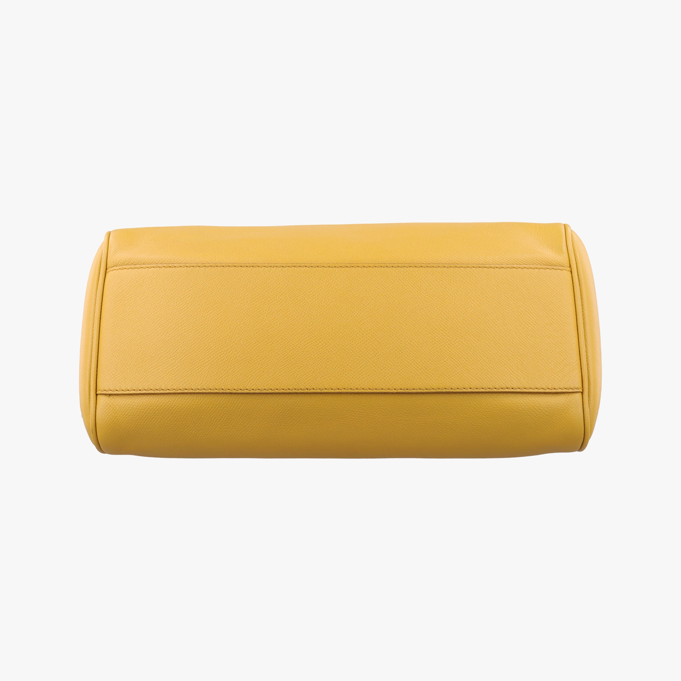 Pre-owned Dolce & Gabbana Sicily Yellow Leather  shoulderbag | stylenewstar