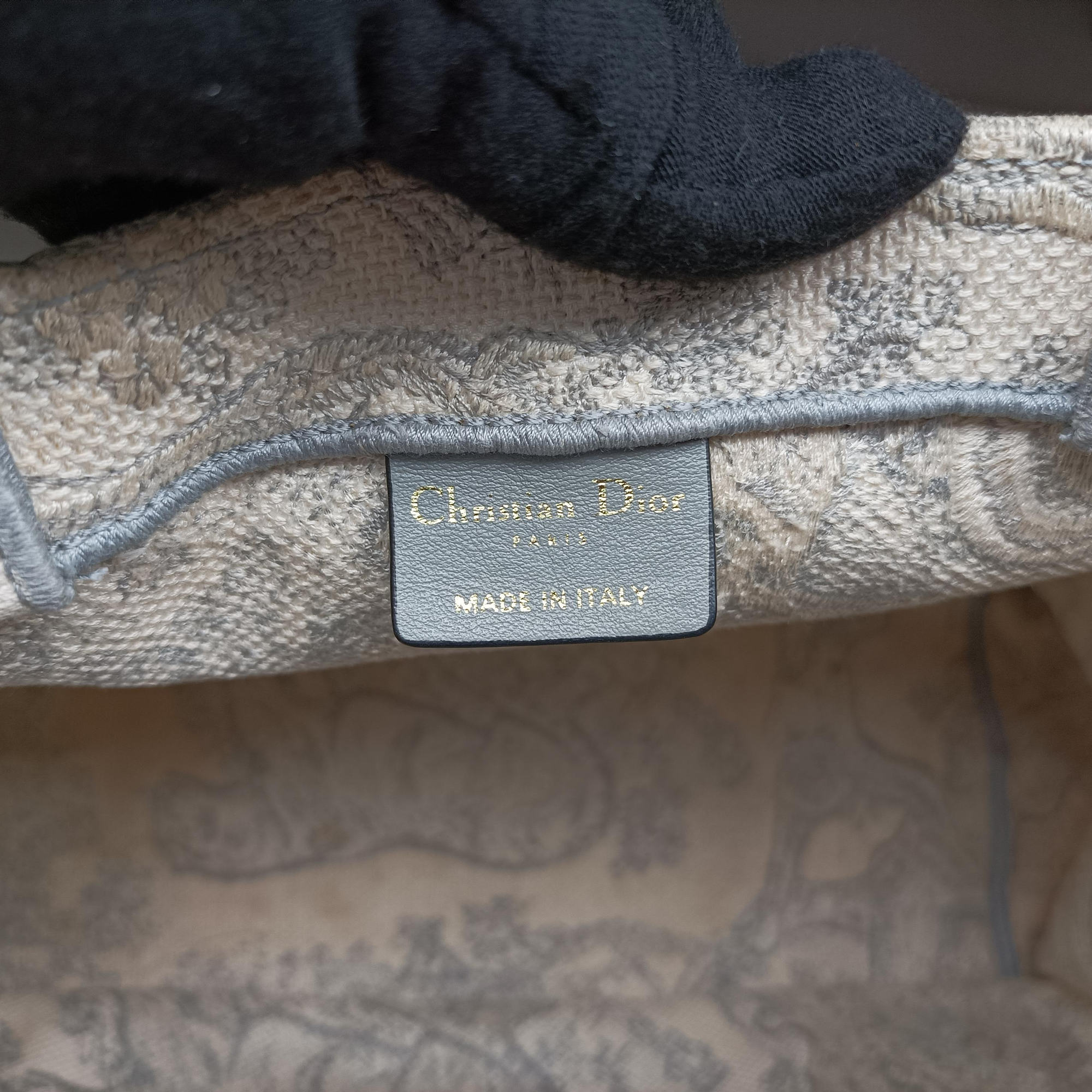 Vintage Christian Dior Toile de Jouy Grey canvas  handbag | stylenewstar