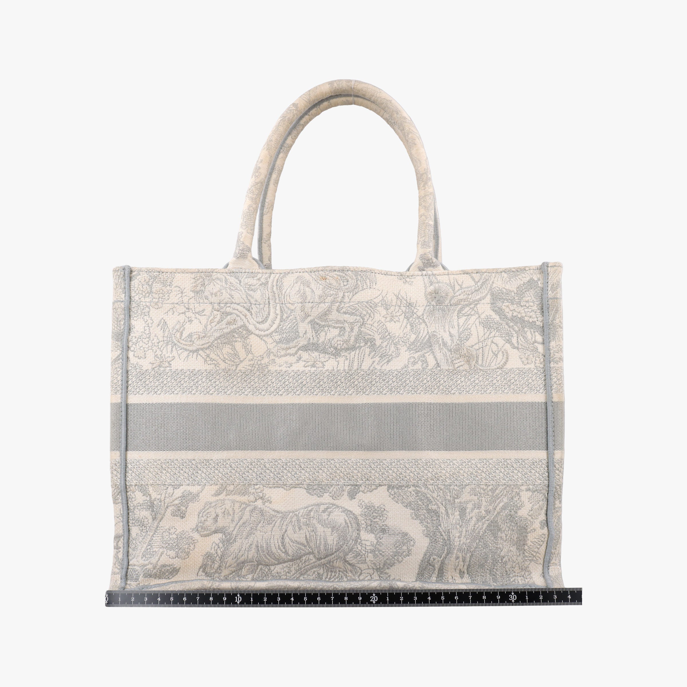 Vintage Christian Dior Toile de Jouy Grey canvas  handbag | stylenewstar