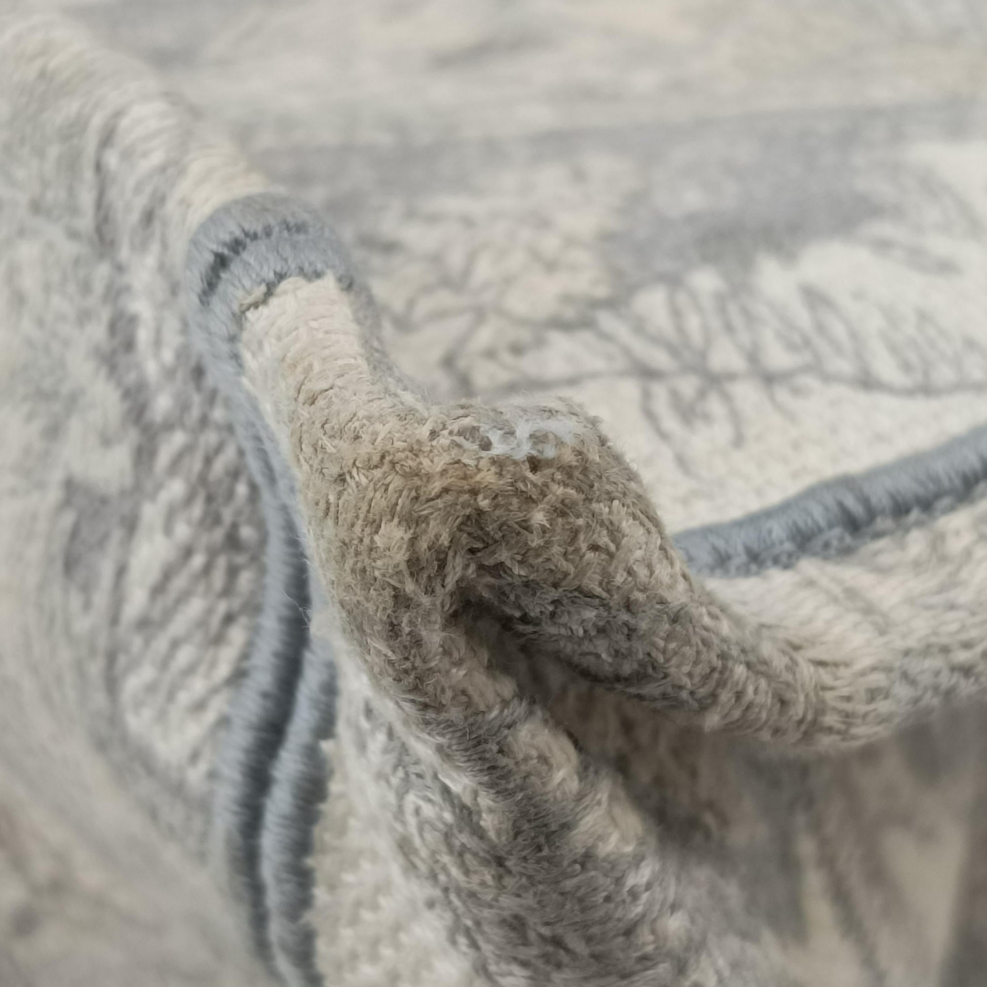 Vintage Christian Dior Toile de Jouy Grey canvas  handbag | stylenewstar