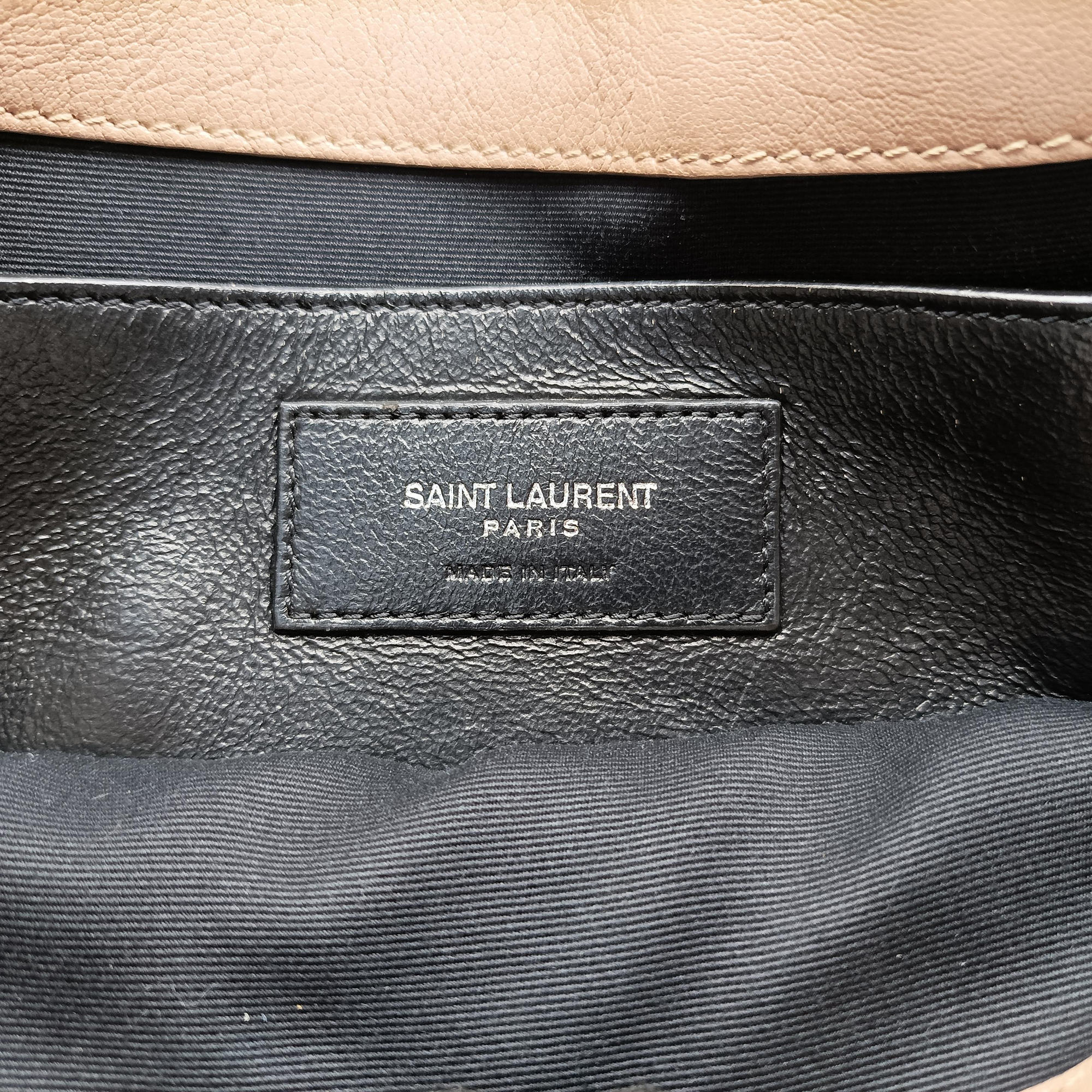 Pre-owned Yves Saint Laurent Paris Becky Camel Leather 579607 shoulderbag | stylenewstar