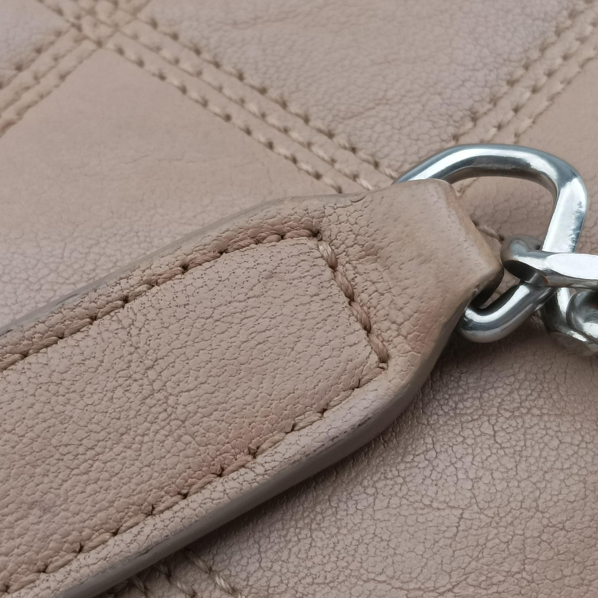 Pre-owned Yves Saint Laurent Paris Becky Camel Leather 579607 shoulderbag | stylenewstar