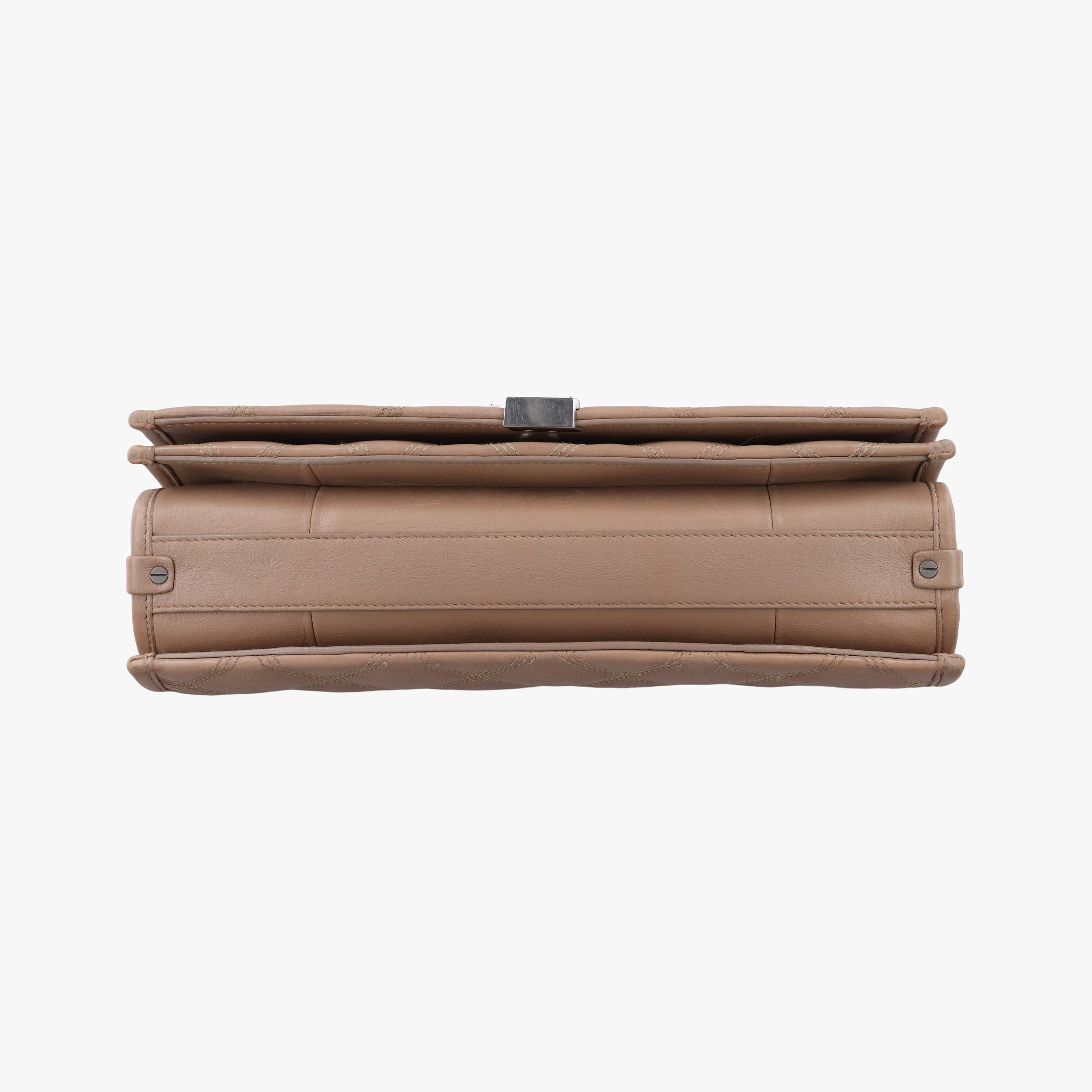 Pre-owned Yves Saint Laurent Paris Becky Camel Leather 579607 shoulderbag | stylenewstar