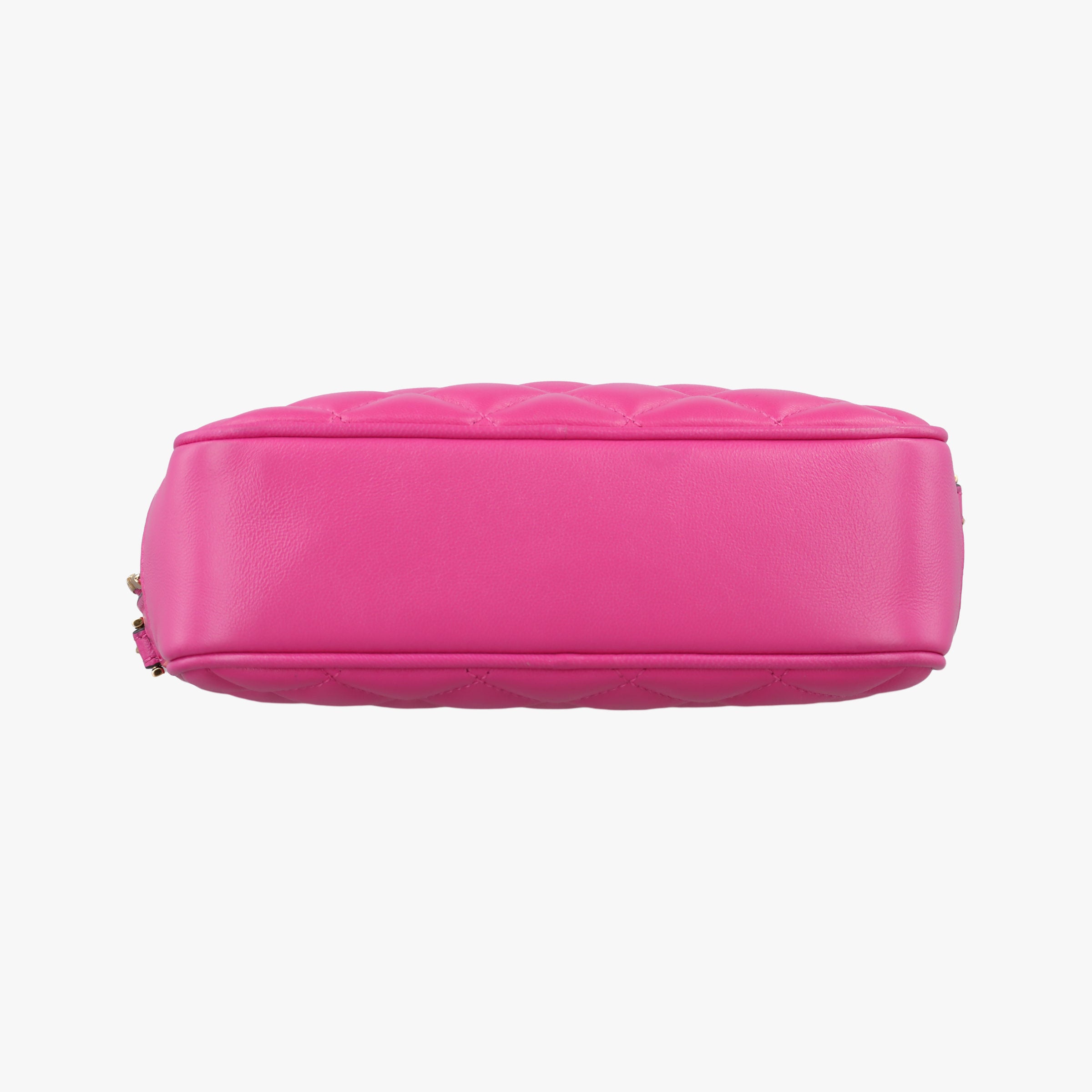Pre-owned VERSACE La Medusa Camera Rose Leather  shoulderbag | stylenewstar