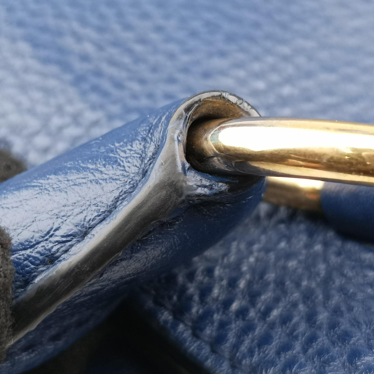 Pre-owned Prada Vitello Phoenix Blue Leather BN1713 handbag | stylenewstar