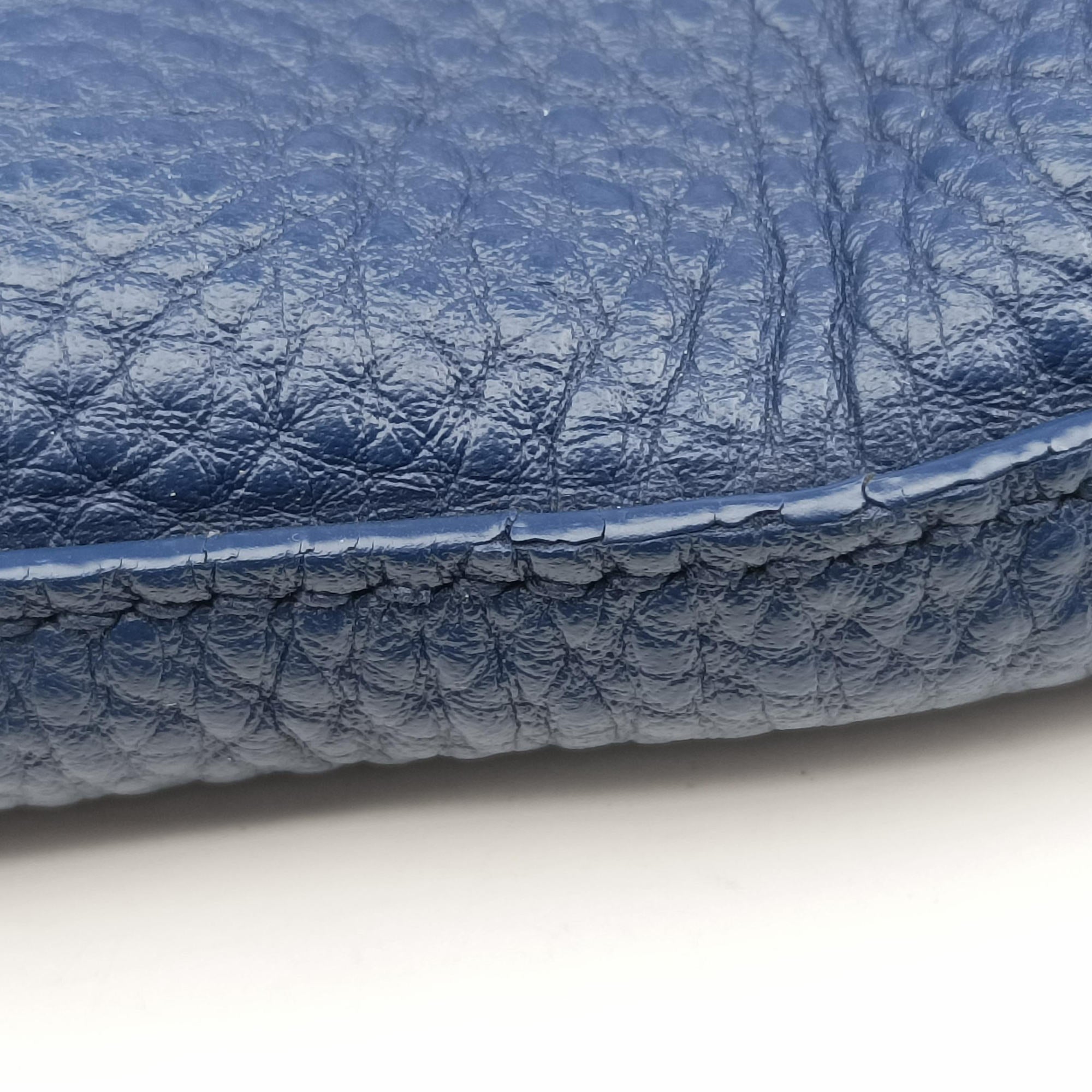 Pre-owned Prada Vitello Phoenix Blue Leather BN1713 handbag | stylenewstar