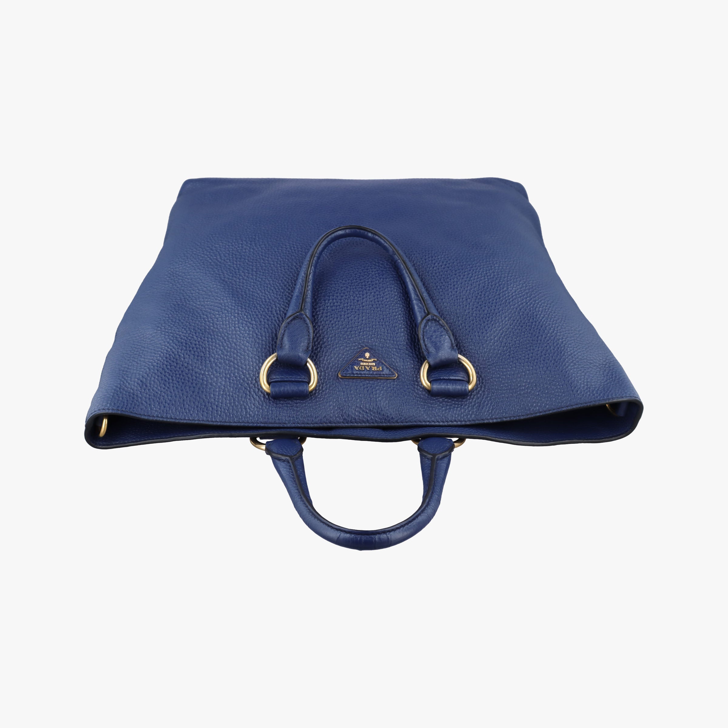 Pre-owned Prada Vitello Phoenix Blue Leather BN1713 handbag | stylenewstar