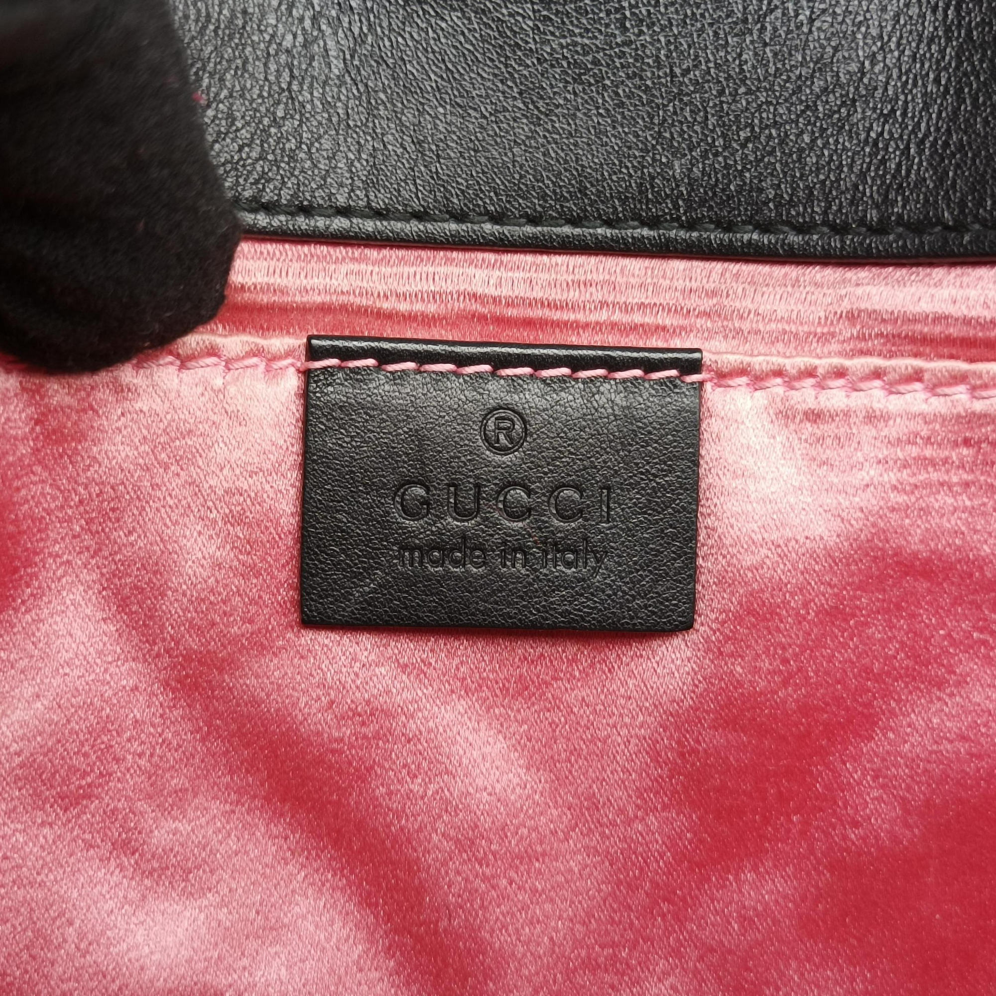 Vintage Gucci GG Marmont Black velour 446744 shoulderbag | stylenewstar